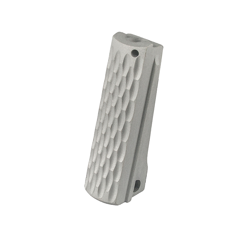1911 Alloy Mainspring Housing - Government, Chainlink, Silver – Fusion Firearms