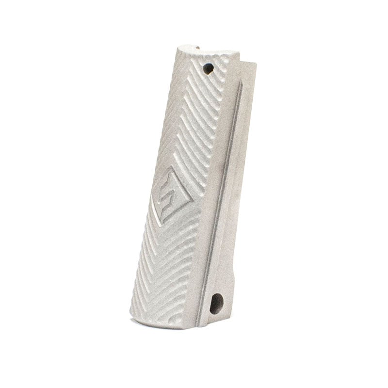 1911 Alloy Mainspring Housing - Government, Fusion Chevron, Silver