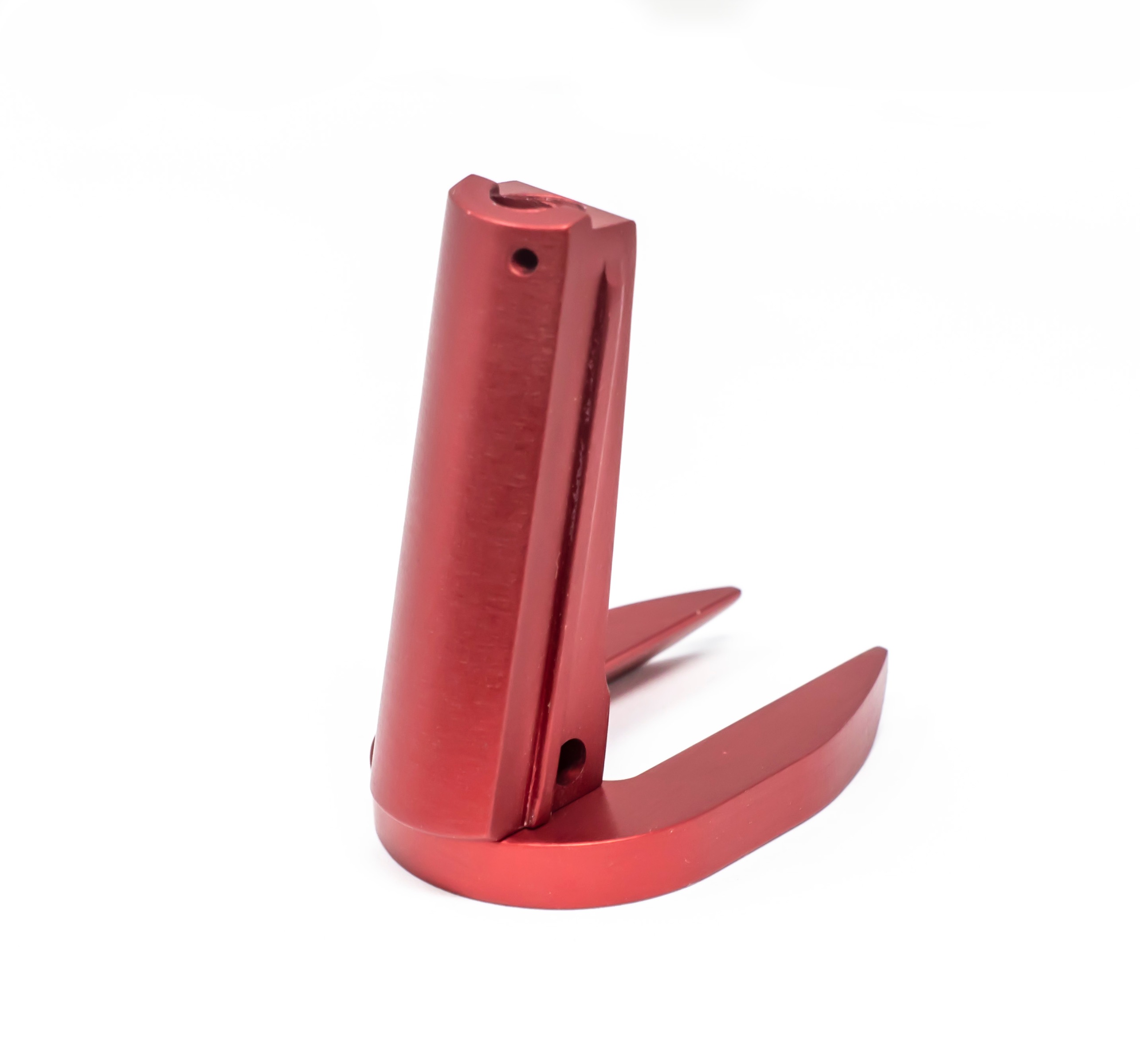1911 Alloy Mainspring Housing + Mag-Well - Government, Plain, Red – Fusion Firearms — image 2
