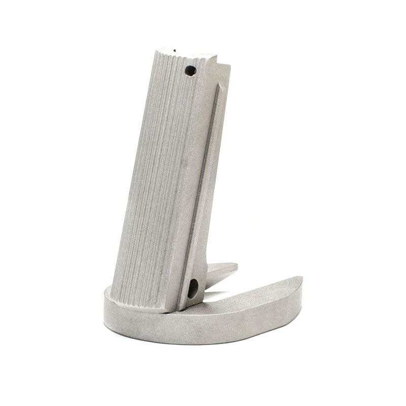1911 Alloy Mainspring Housing + Mag-Well - Government, Serrated, Silver – Fusion Firearms
