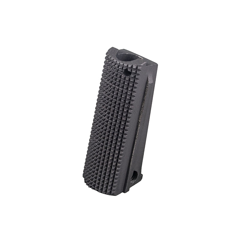 1911 Alloy Mainspring Housing - Officer, Checkered, Black – Fusion Firearms