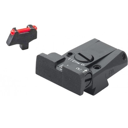 1911 Colt 80 Series - Black Target with Fiber Front Adjustable Sight Set – Fusion Firearms