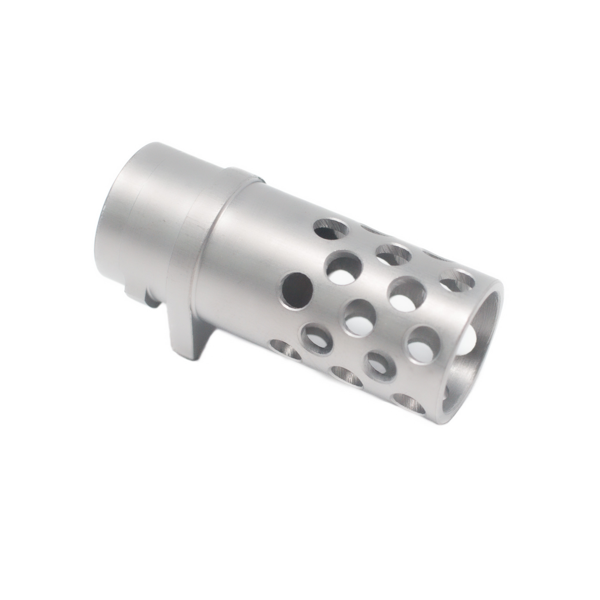 1911 COLT STYLE COM COMPENSATOR, "FULL PORT" BARREL BUSHING STYLE – CHROME DLC – Fusion Firearms