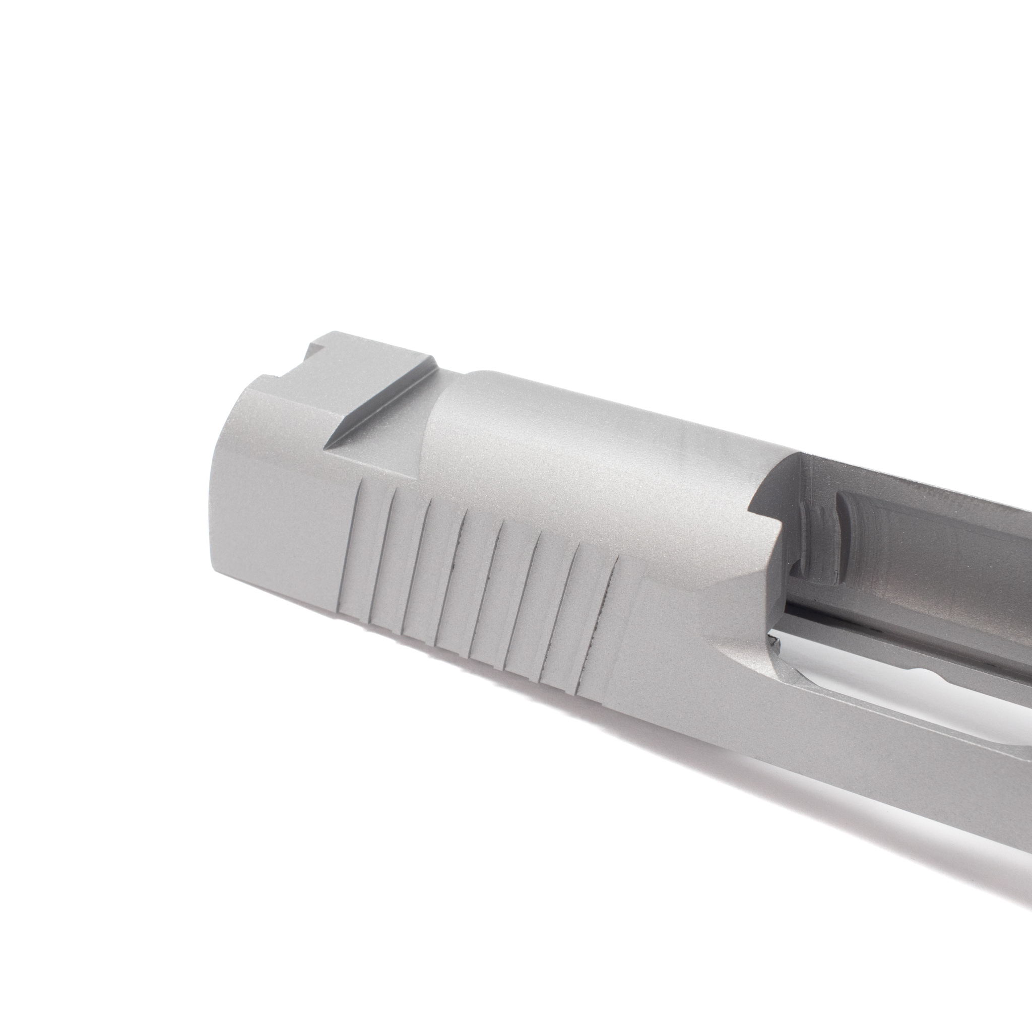 1911 Commander Slide - Thick Rear/ STD Sight Cuts/ Swept Cut (45 ACP & 9MM) – Fusion Firearms — image 2