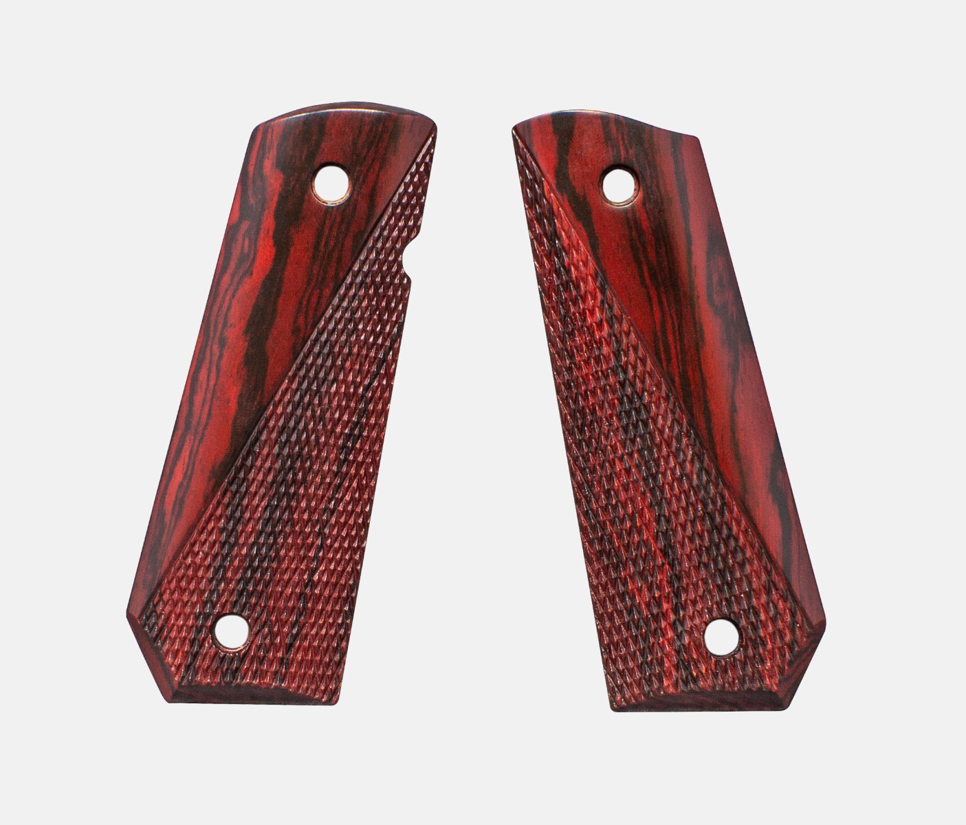 1911 Full Size Grips, Red Cocobolo, Ranger Cut, Carry Cut, Thin – Fusion Firearms
