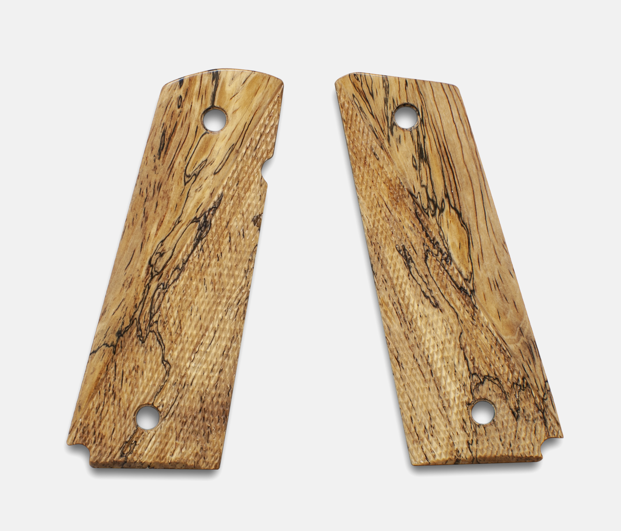 1911 Full Size Grips, White Cocobolo, Ranger Cut, Beveled Bottom, Thin – Fusion Firearms