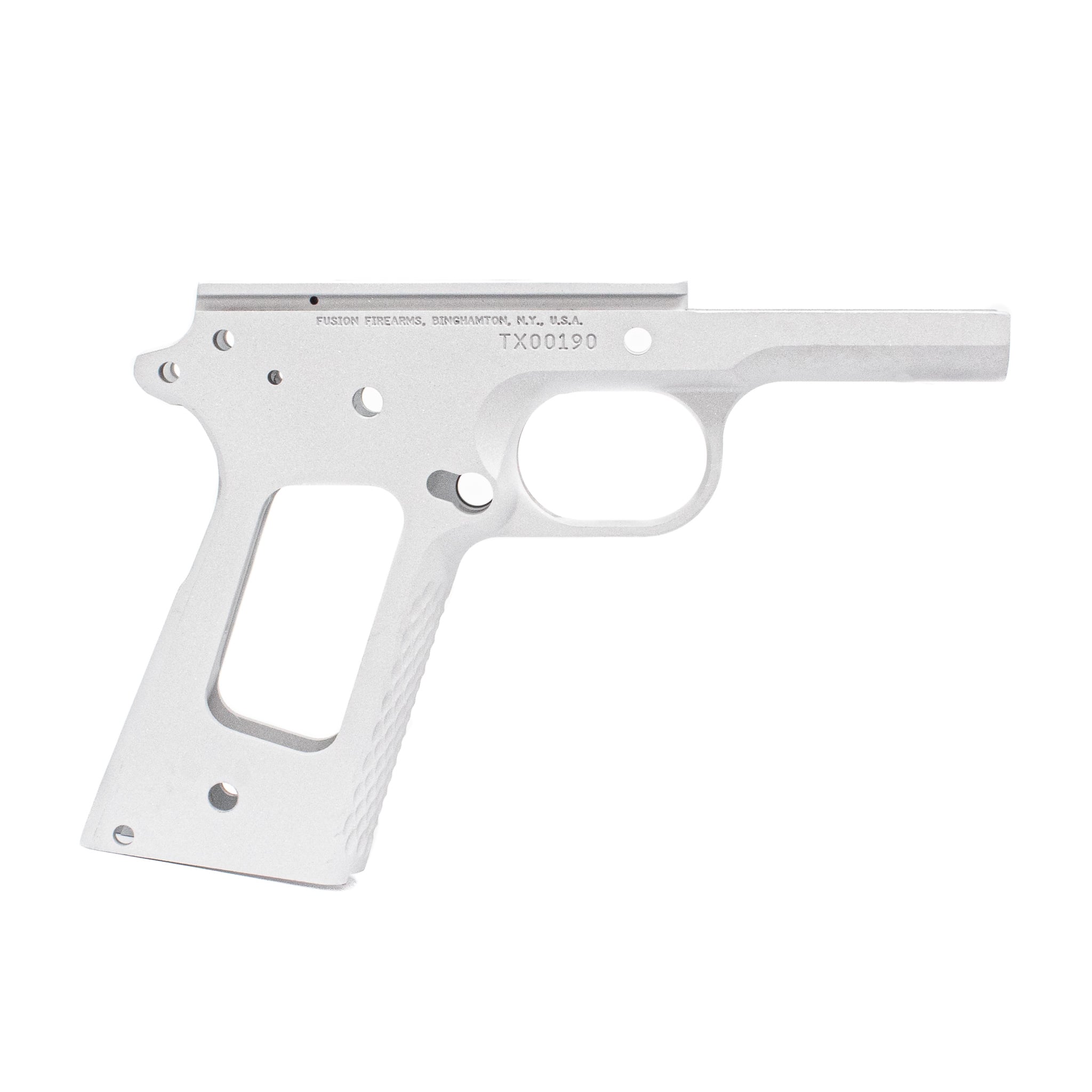 1911 Government Frame - Aluminum - Chain-link Front Strap – Fusion Firearms