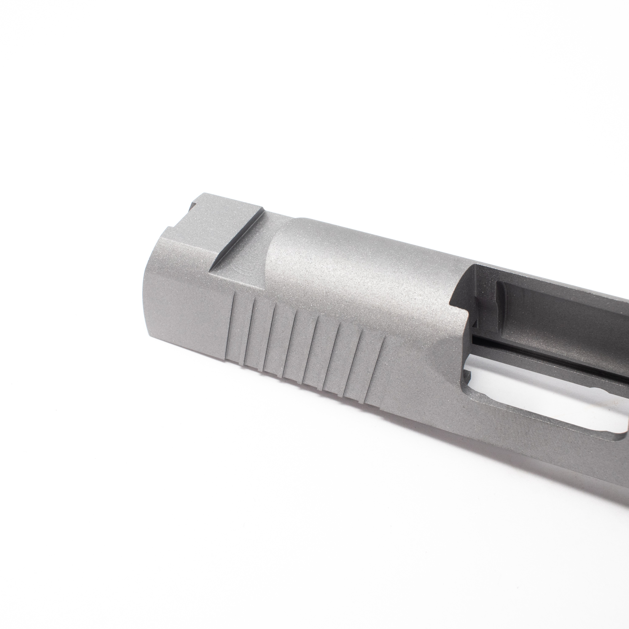 1911 Government Slide - Bar-Stock Rear Serrations/ Swept Cut/ STD Sight Cut – Fusion Firearms — image 2