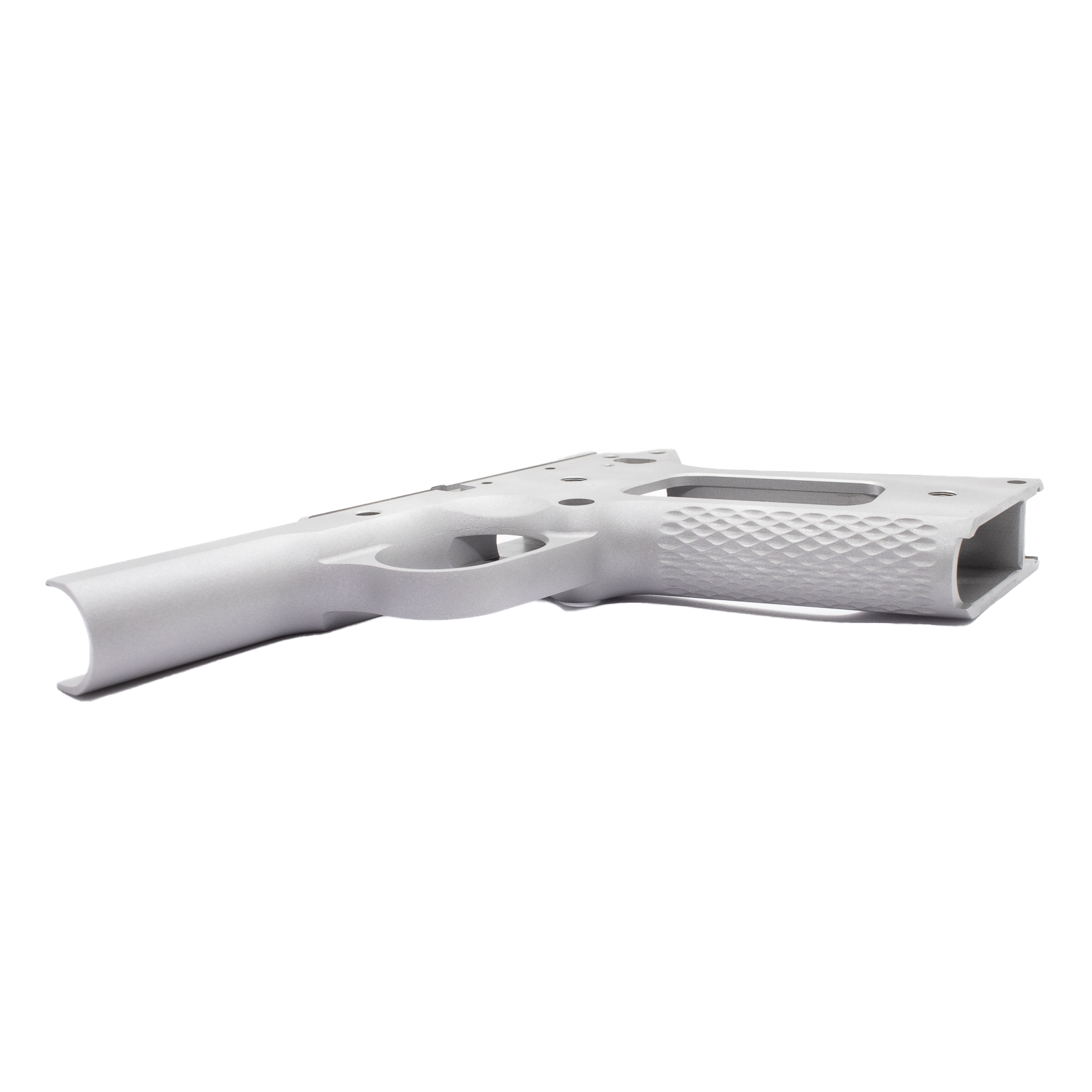 1911 Government Frame - Stainless - Chainlink Front Strap – Fusion Firearms — image 2