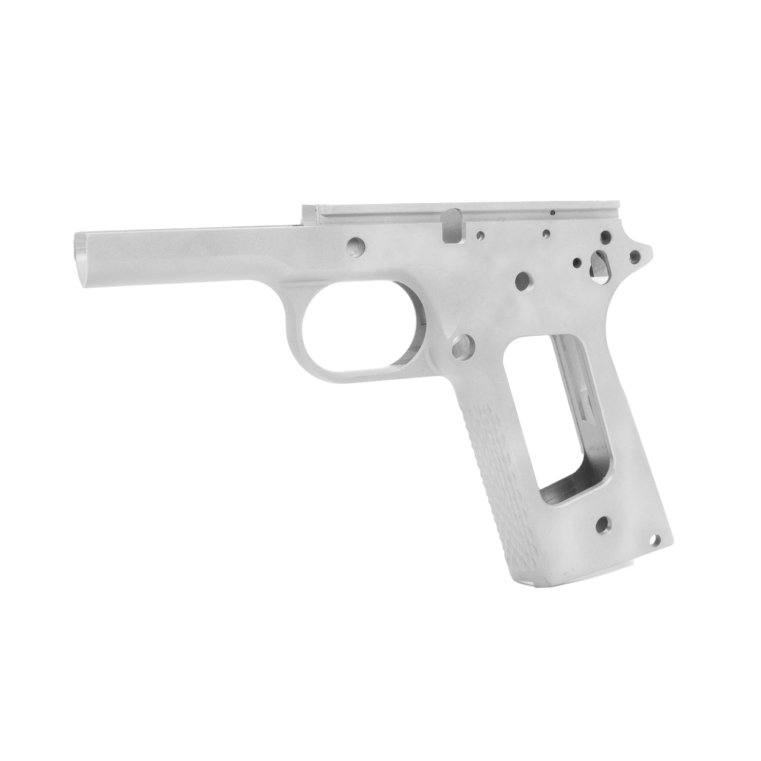 1911 Government Frame - Stainless - Chainlink Front Strap – Fusion Firearms — image 3
