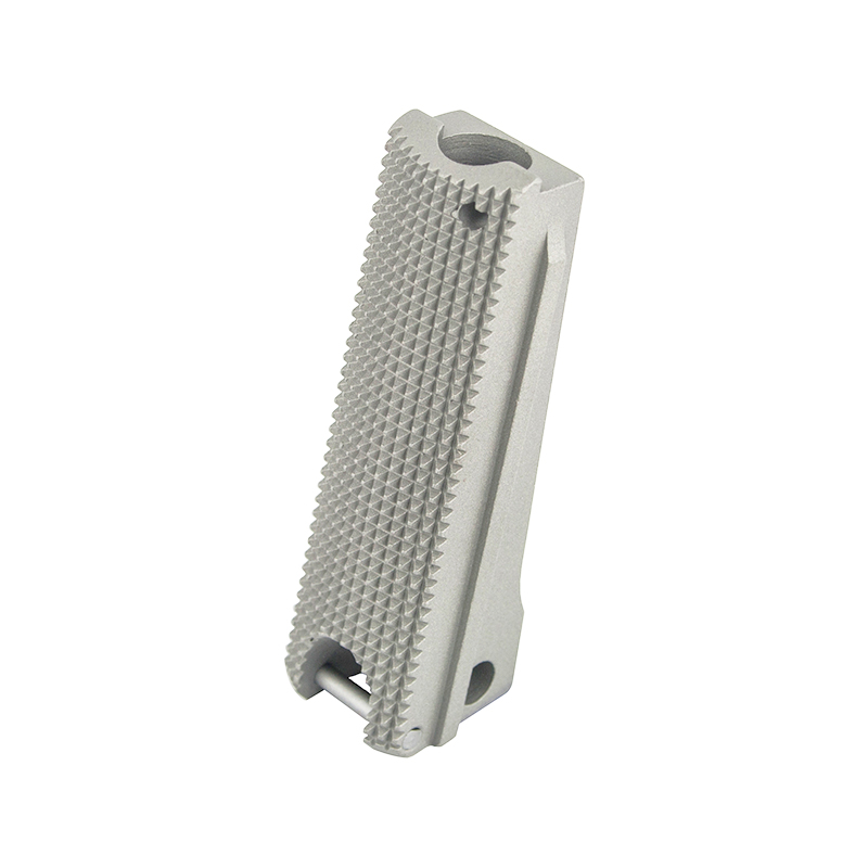 1911 Mainspring Housing - Government, Checkered, Stainless - Lanyard Loop – Fusion Firearms