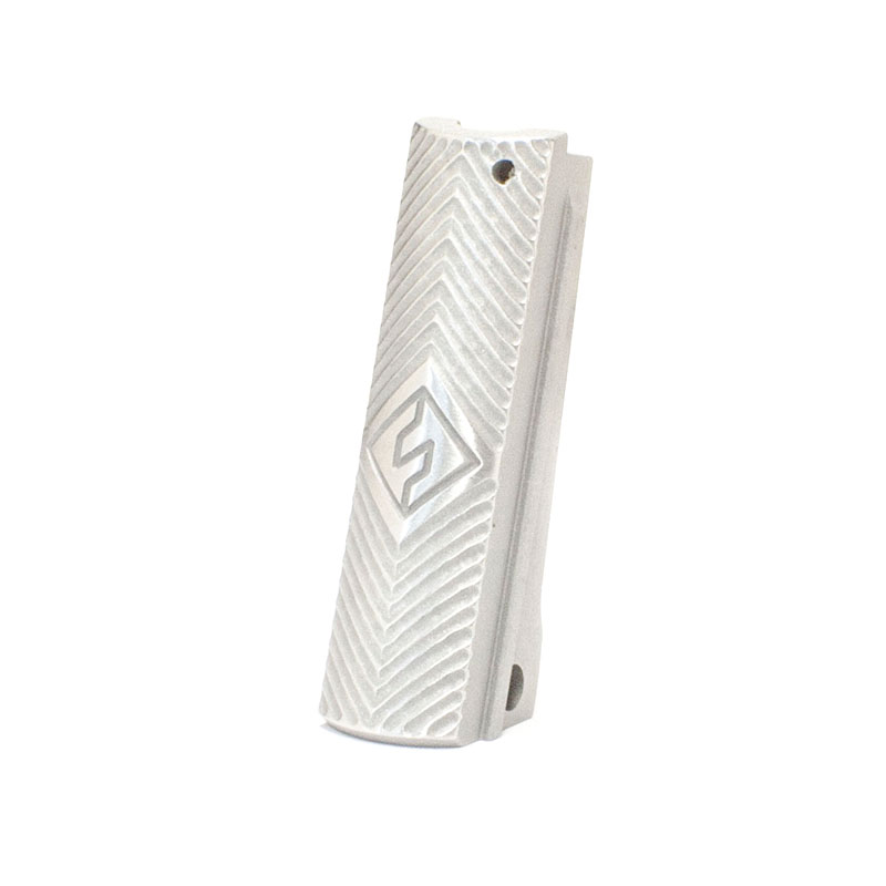 1911 Mainspring Housing - Government, Fusion Chevron, Stainless Polished