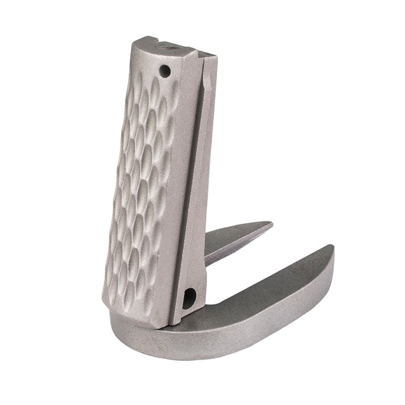 1911 Mainspring Housing + Mag-Well - Government, Chainlink, Stainless Matte – Fusion Firearms