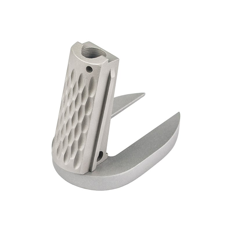 1911 Mainspring Housing + Mag-Well - Officer, Chainlink, Stainless Matte – Fusion Firearms