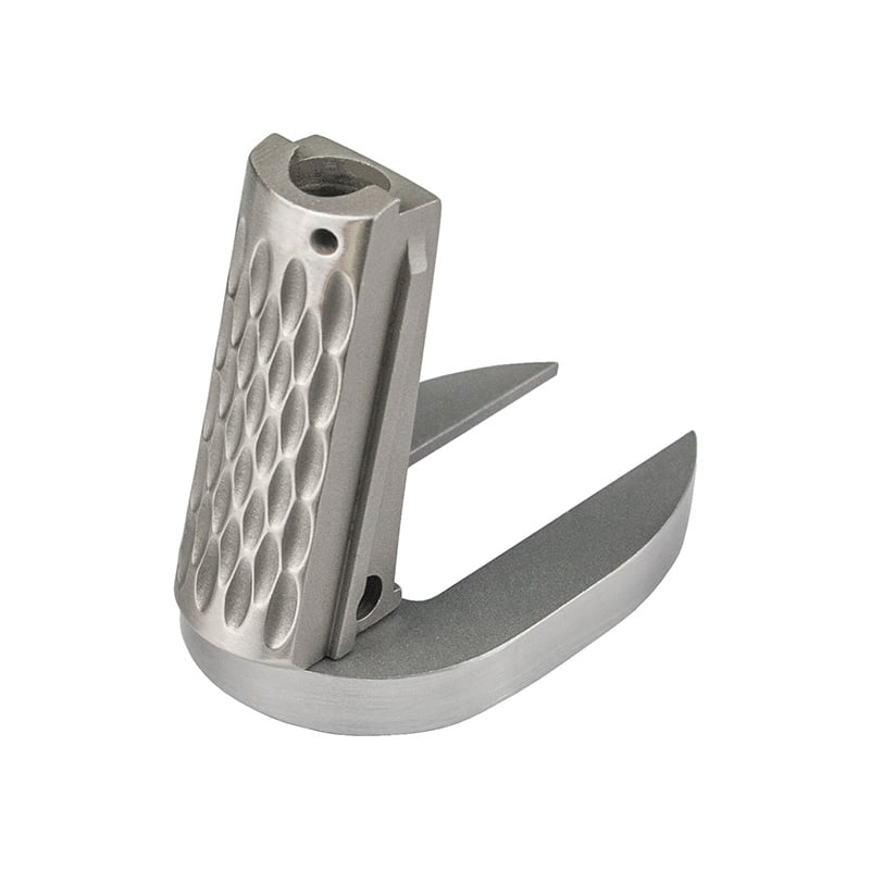1911 Mainspring Housing + Mag-Well - Officer, Chainlink, Stainless Polished – Fusion Firearms