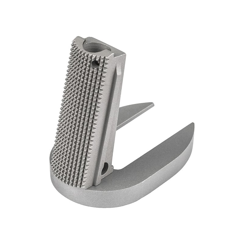 1911 Mainspring Housing + Mag-Well - Officer, Checkered, Stainless Matte – Fusion Firearms