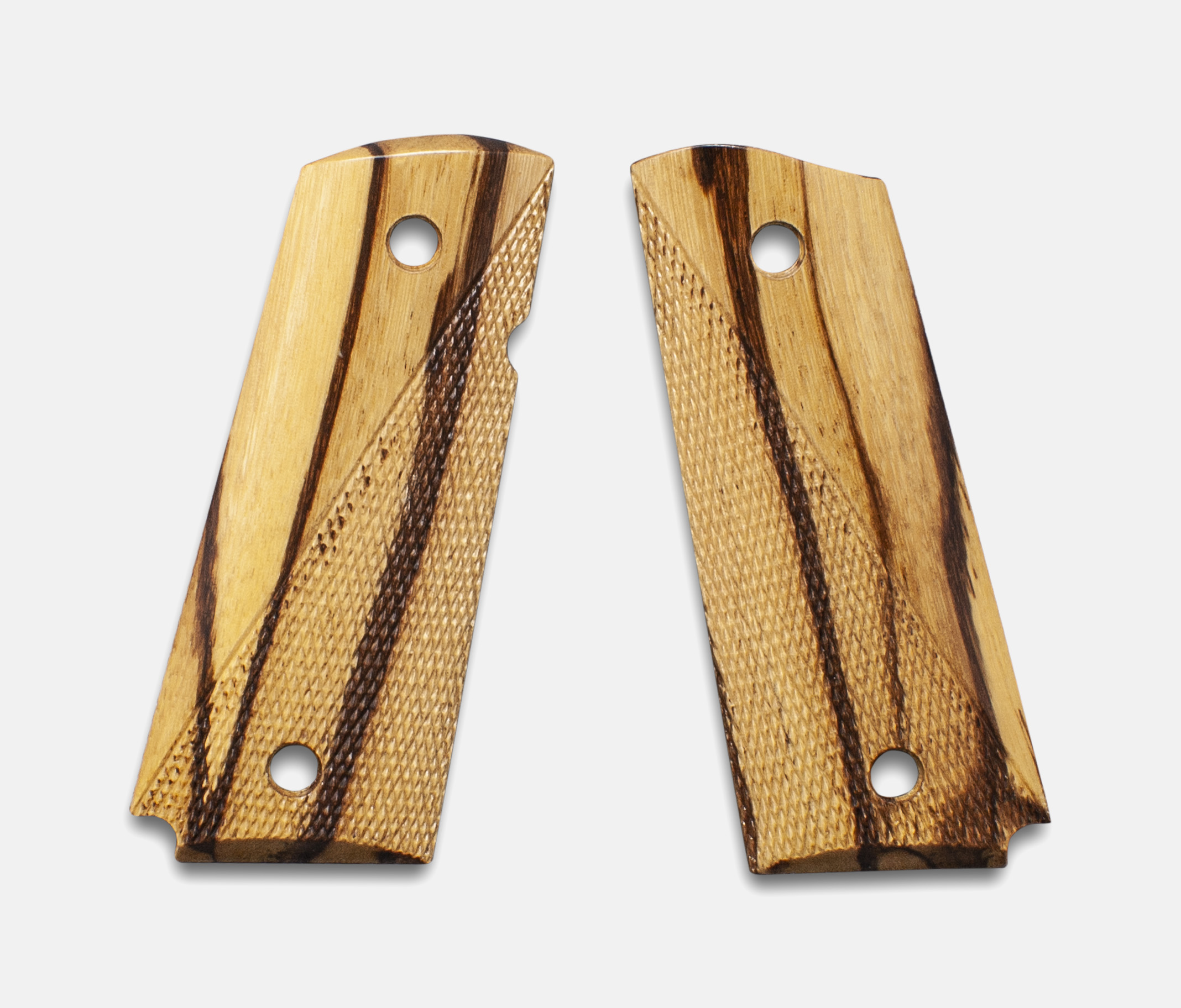 1911 Officer Size Grips, Inkberry, Ranger Cut, Beveled Bottom – Fusion Firearms