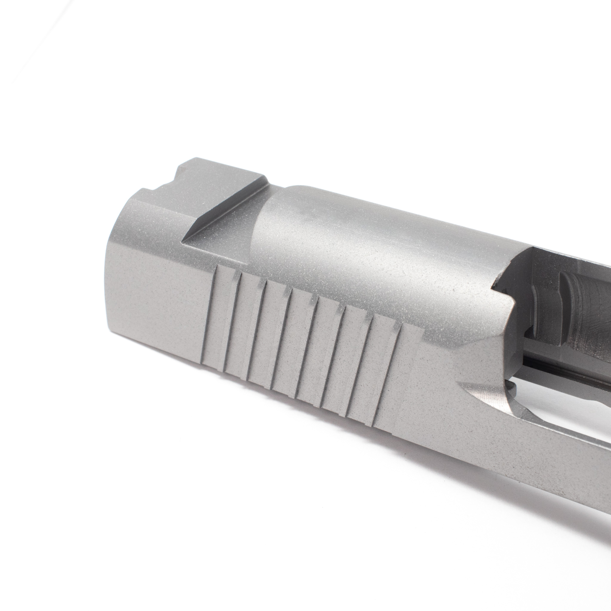 1911 Officer Slide - 45 ACP  Swept Cut/ Thick Rear/ STD Sight Cuts – Fusion Firearms — image 2