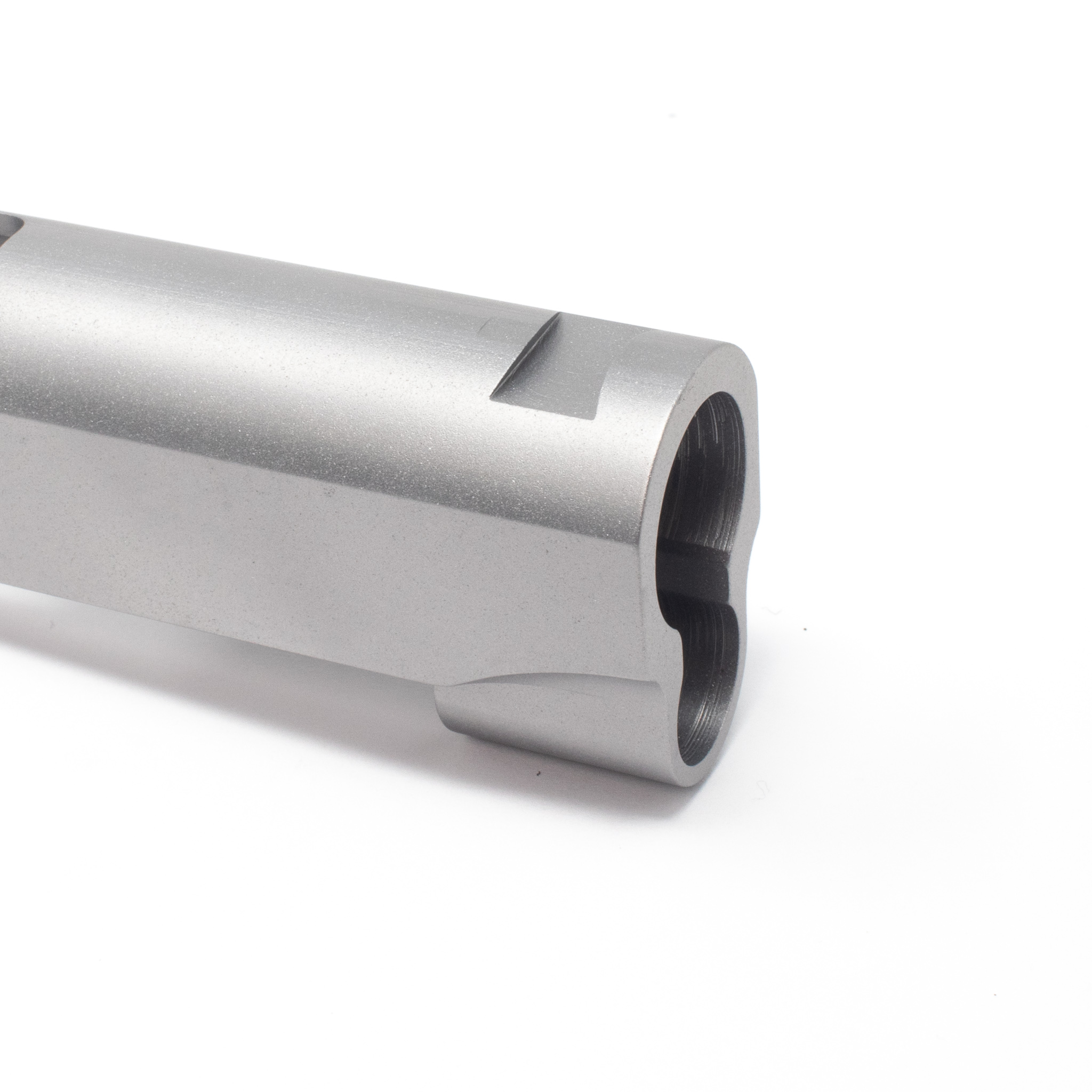 1911 Officer Slide - 45 ACP Carbon Swept Cut/ Thin Rear Serrations/ STD Sight Cuts – Fusion Firearms — image 3
