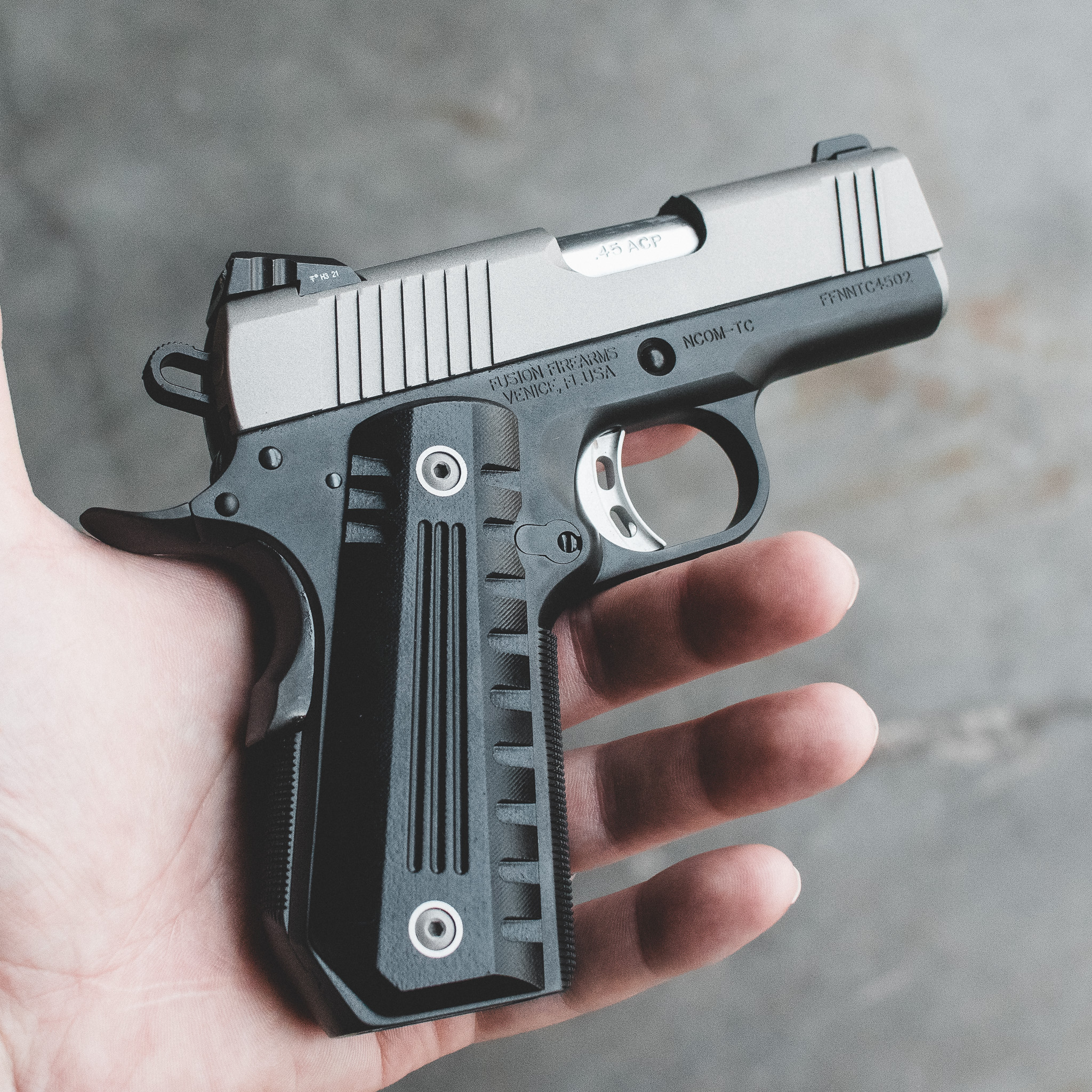 1911 Pistol 3" - 45 ACP Stealth Carry - NCOM-TC – Fusion Firearms