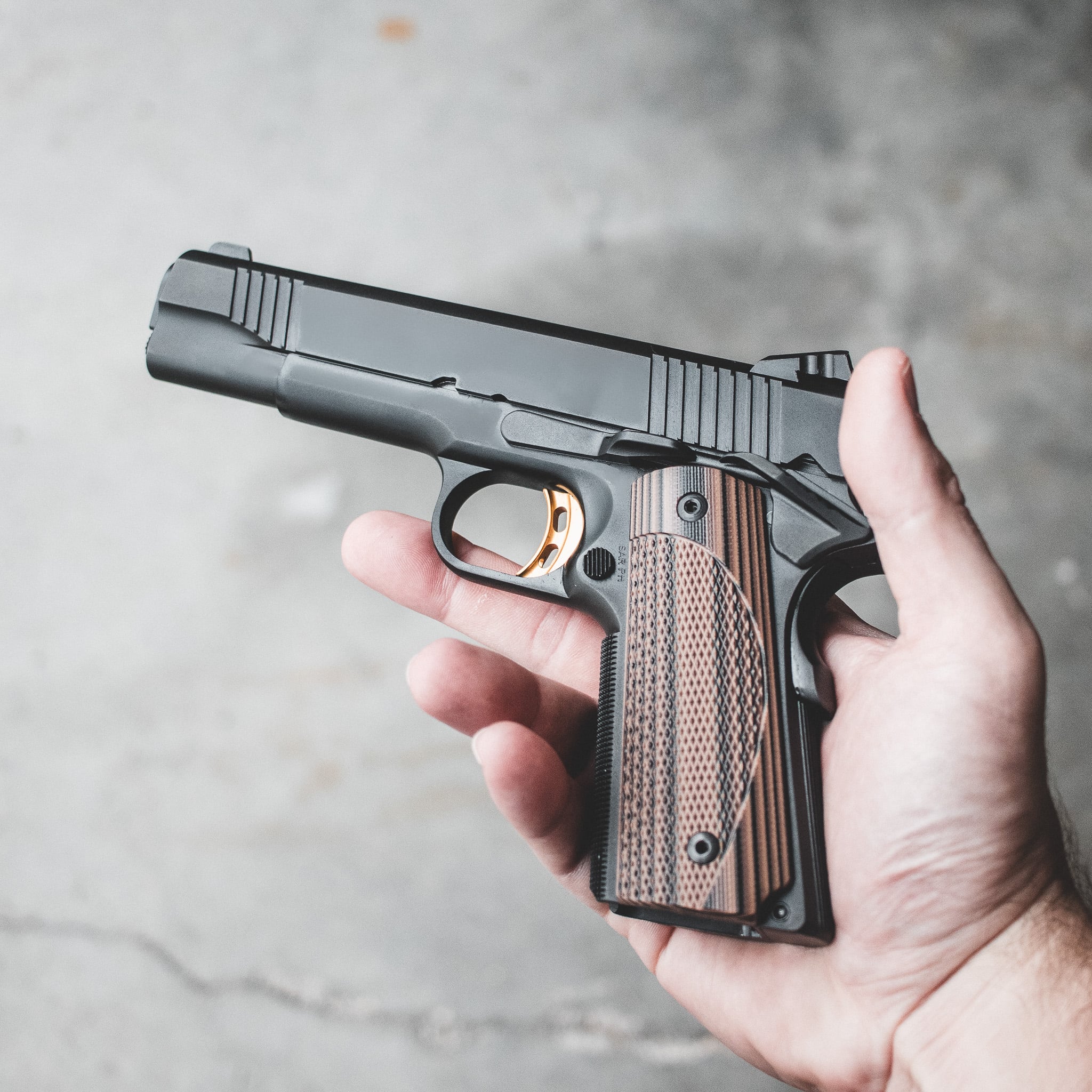 1911 PISTOL (5") - Duskfall Gold Reaction - 10MM – Fusion Firearms
