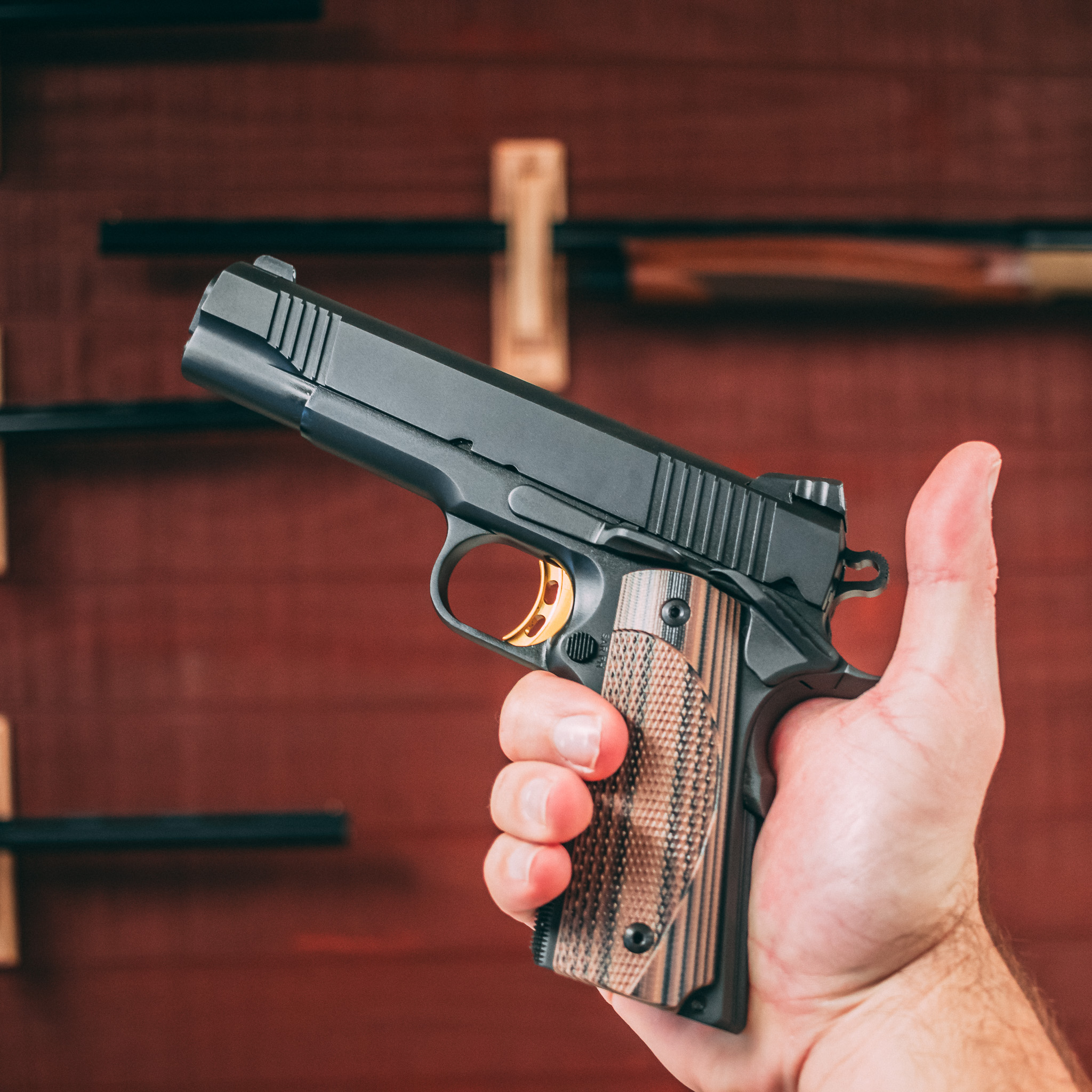 1911 PISTOL (5") - Duskfall Gold Reaction - 10MM – Fusion Firearms — image 3