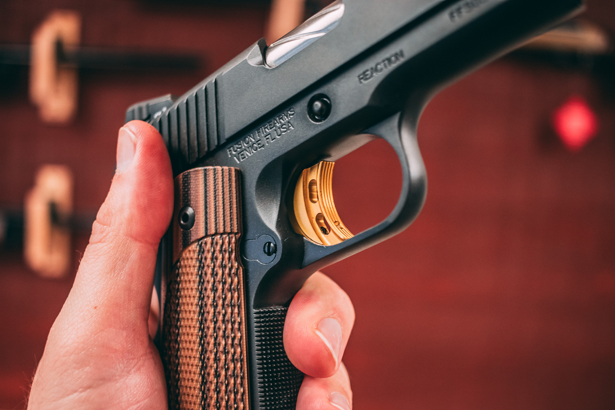 1911 PISTOL (5") - Duskfall Gold Reaction - 10MM – Fusion Firearms — image 4