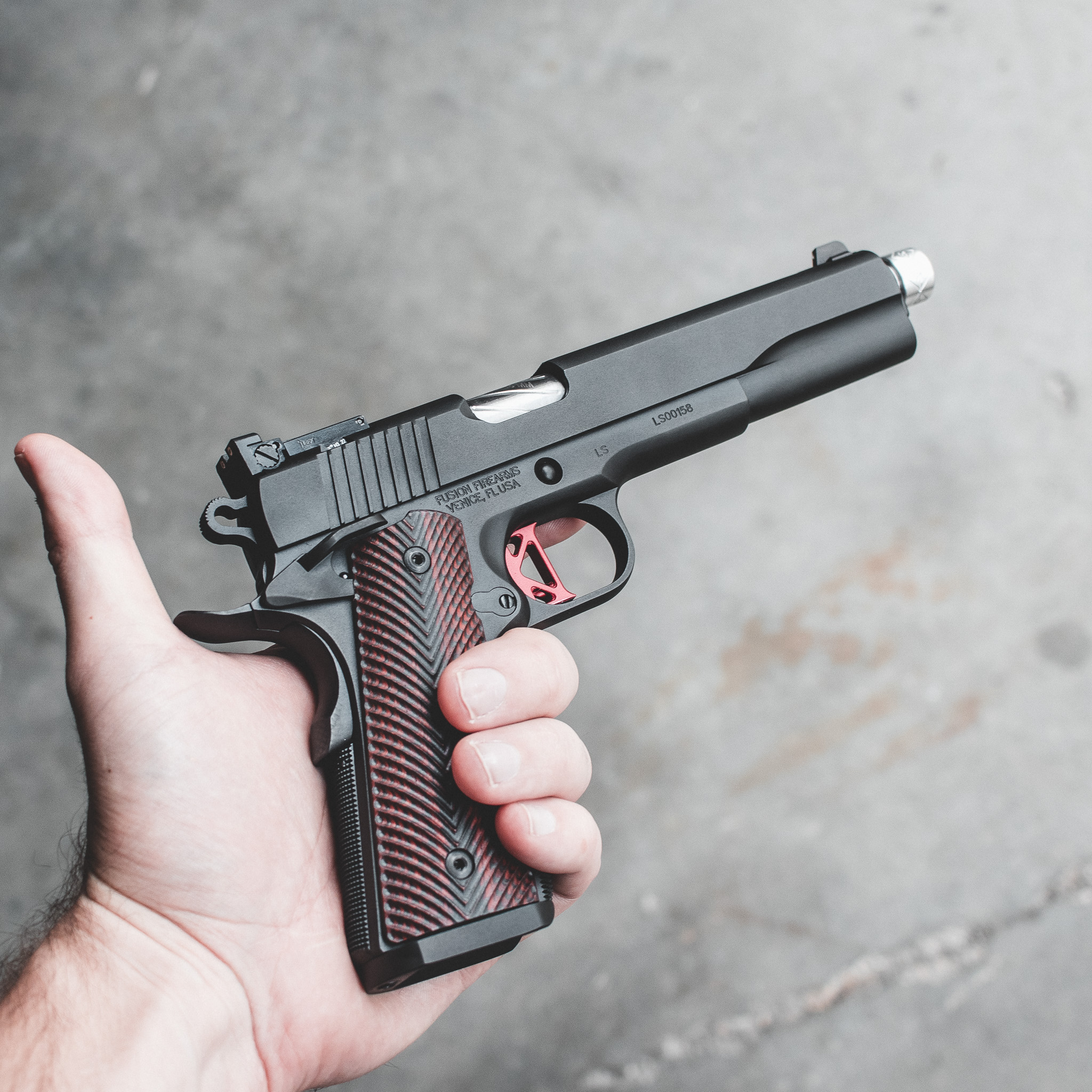 1911 Pistol 6" - Crimson Shadow Longslide - 10MM – Fusion Firearms