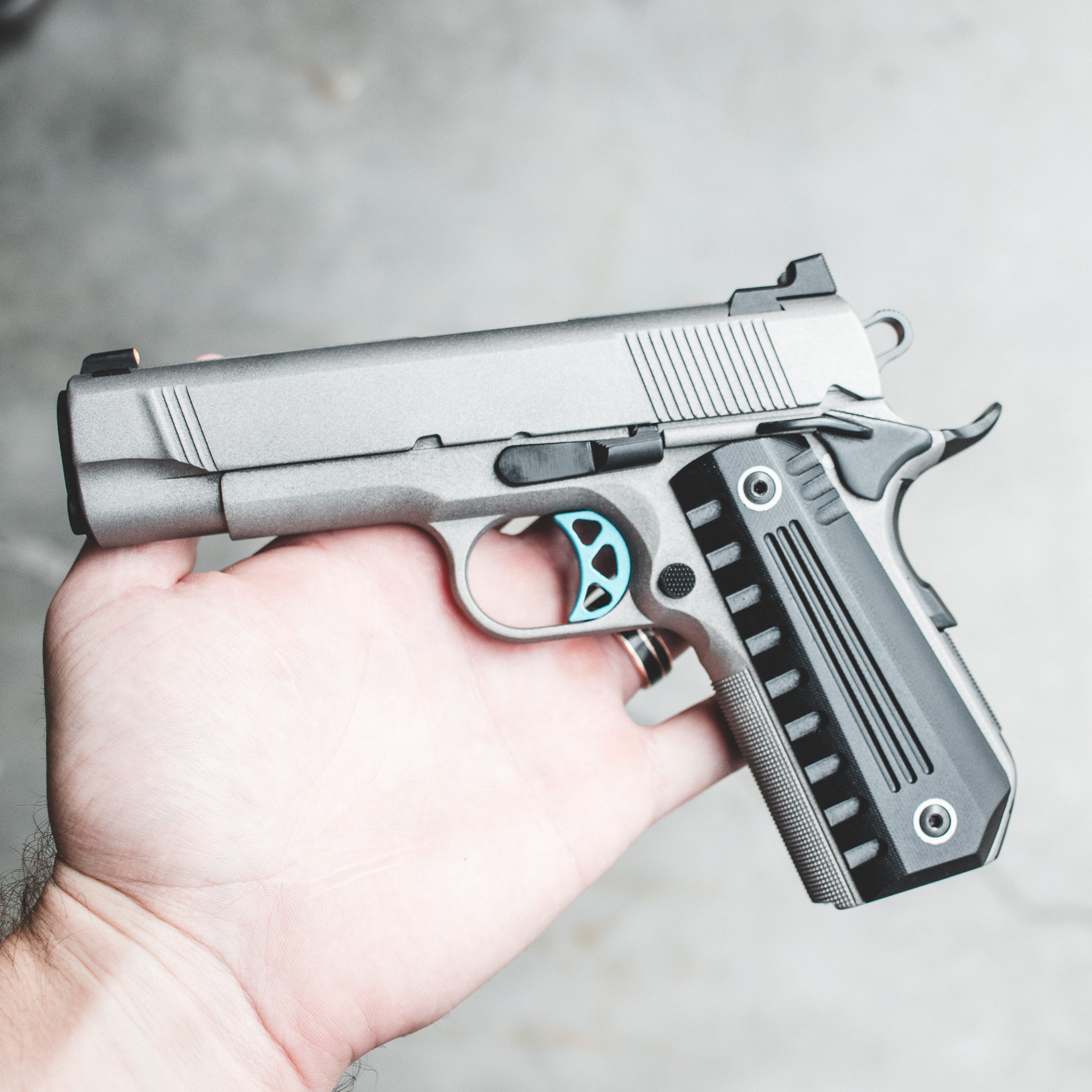 1911 Pistol - 9MM "Skyfall Carry" Custom - Lightweight – Fusion Firearms — image 2