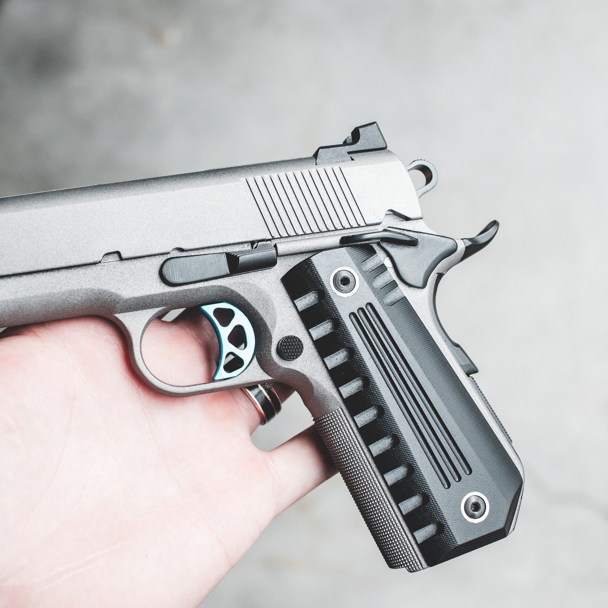 1911 Pistol - 9MM "Skyfall Carry" Custom - Lightweight – Fusion Firearms — image 4