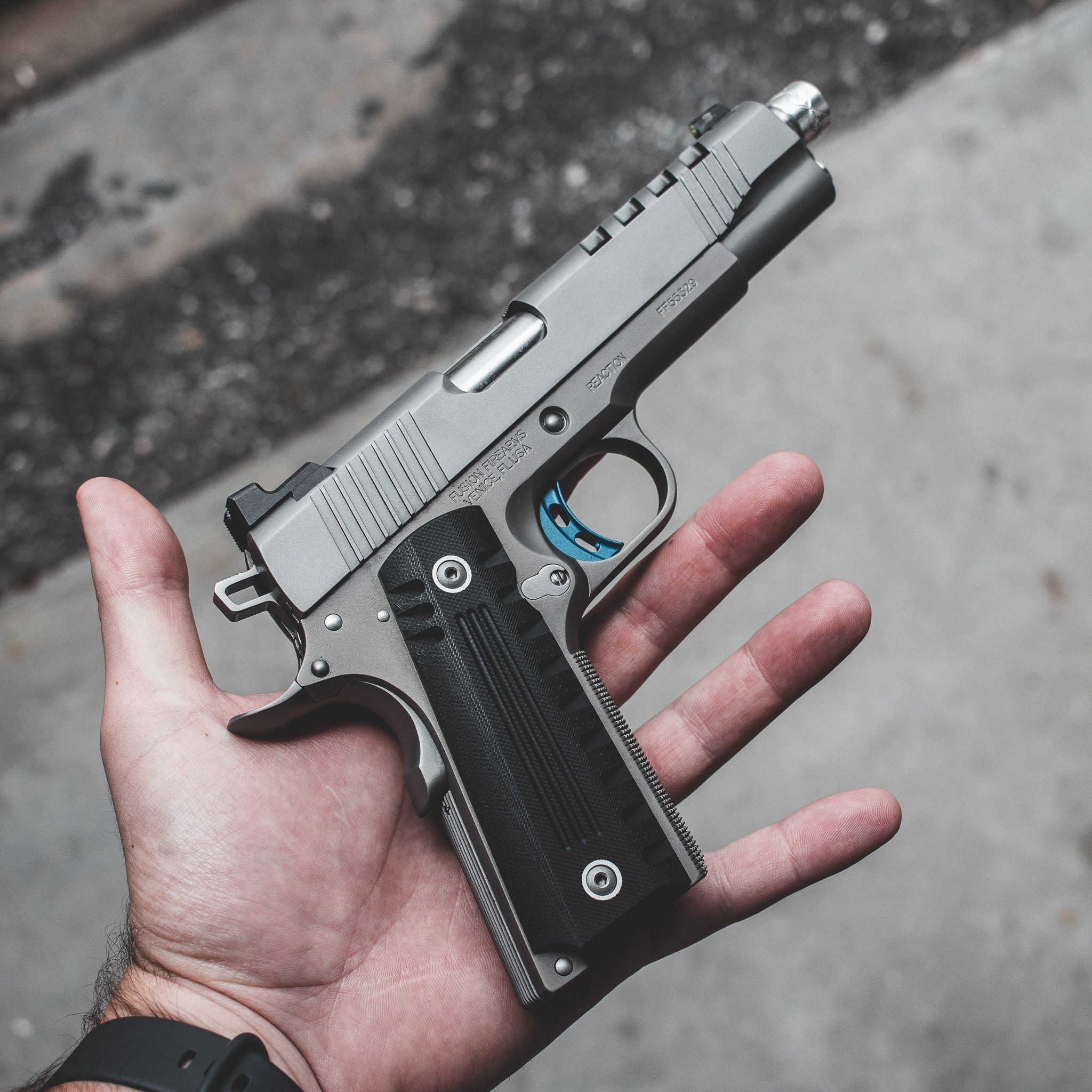 1911 Pistol - 9MM Skyfall Reaction (Threaded) – Fusion Firearms — image 2