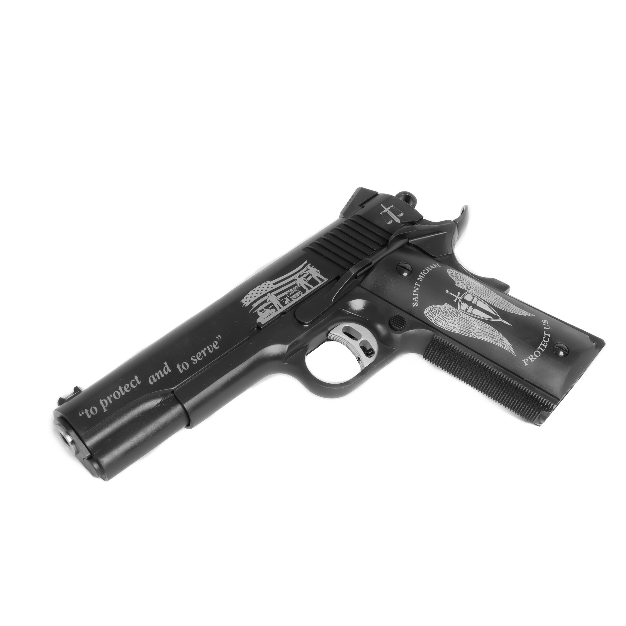 1911 Pistol - "Back The Blue" - Reaction – Fusion Firearms — image 2
