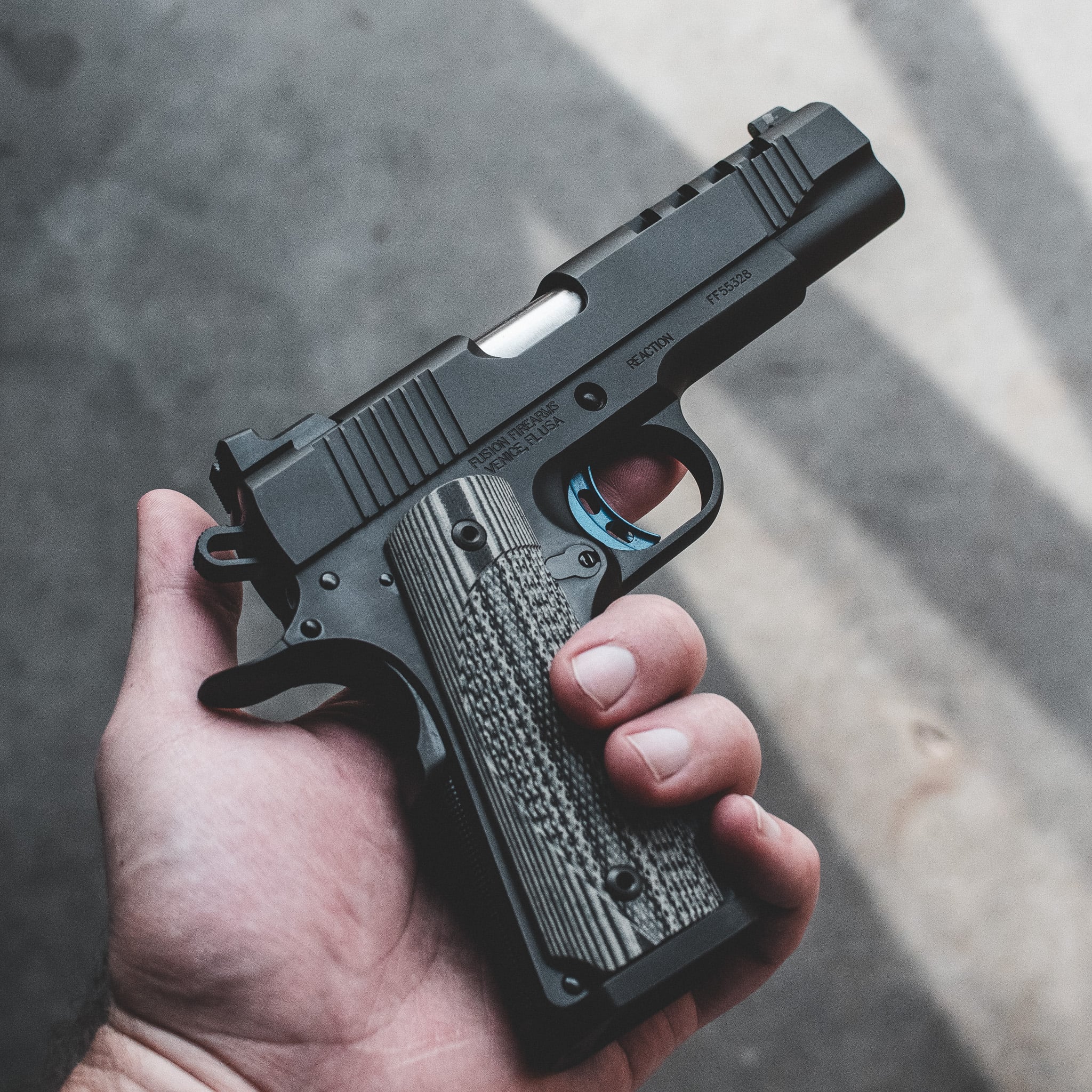 1911 Pistol - "Blue Ridge Melo" Reaction - 9MM – Fusion Firearms