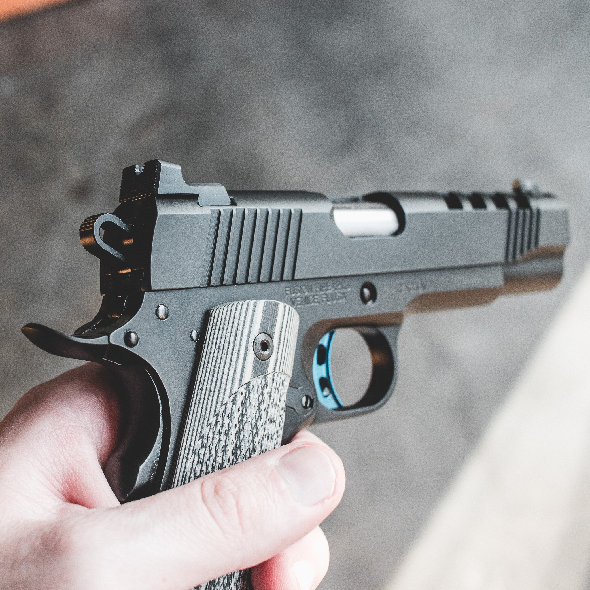 1911 Pistol - "Blue Ridge Melo" Reaction - 9MM – Fusion Firearms — image 4