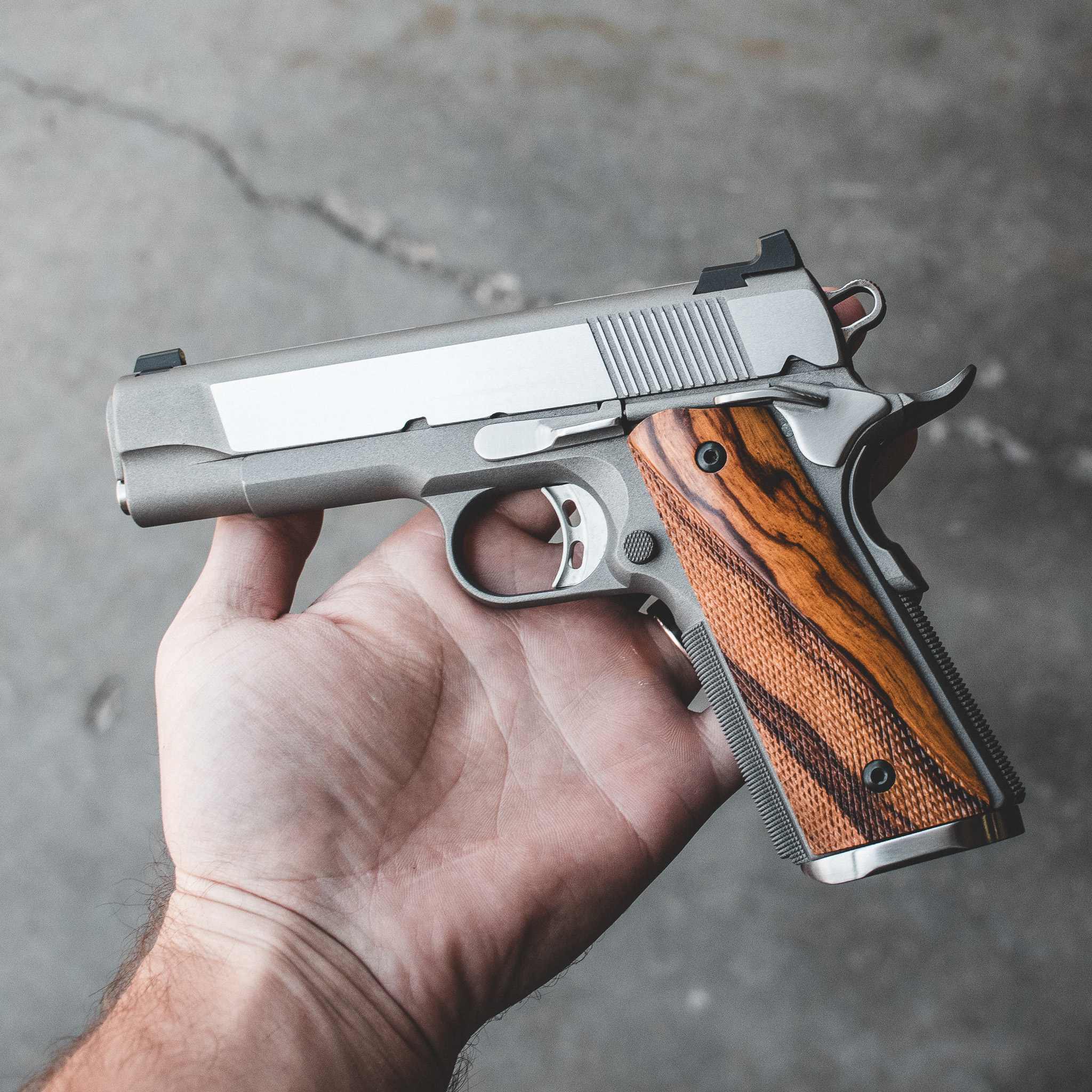 1911 Pistol - Custom Stainless Commander (Polished) - 45 ACP – Fusion Firearms
