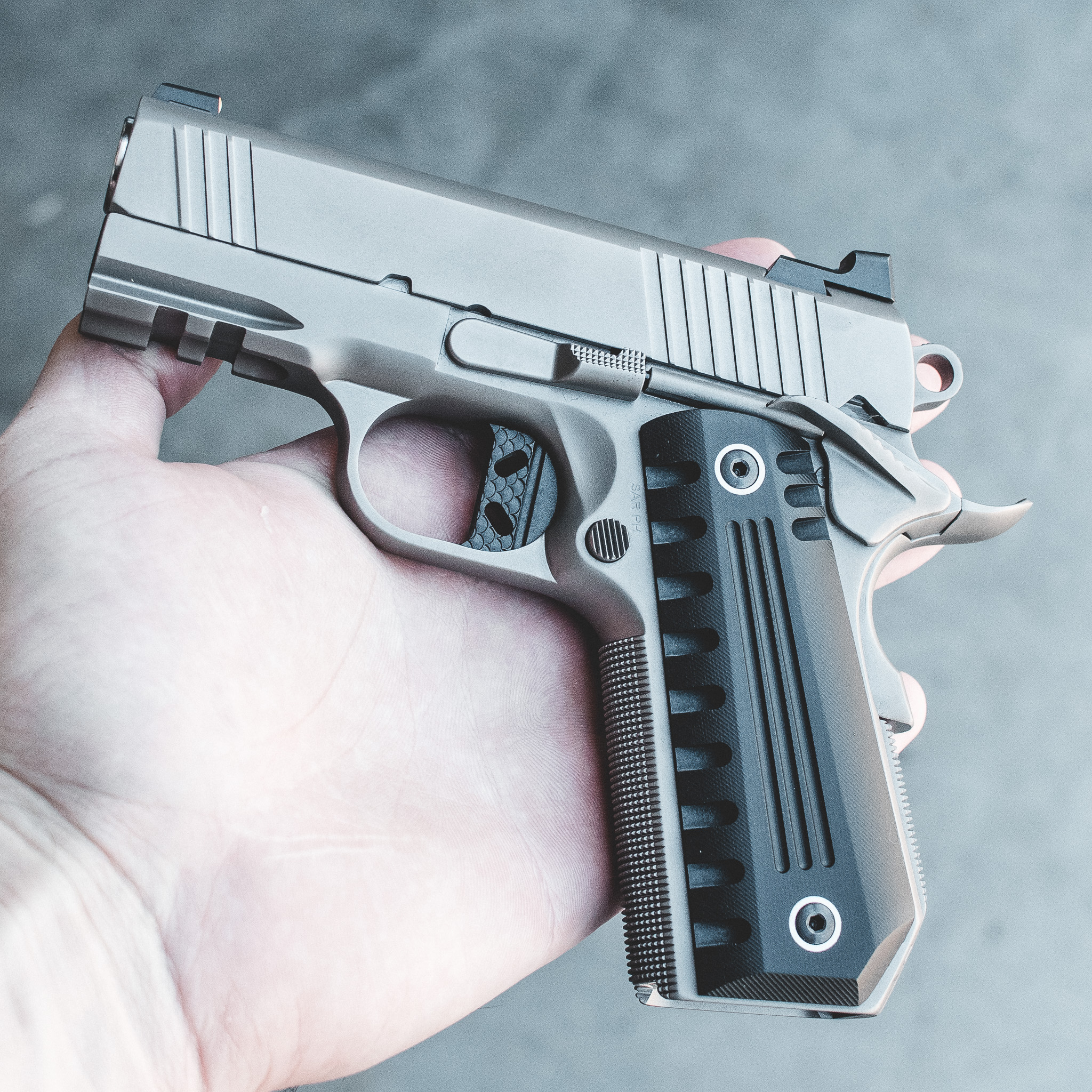 1911 Pistol - "Gunmetal Chrome" NCOM-DTC - 45 ACP – Fusion Firearms — image 2