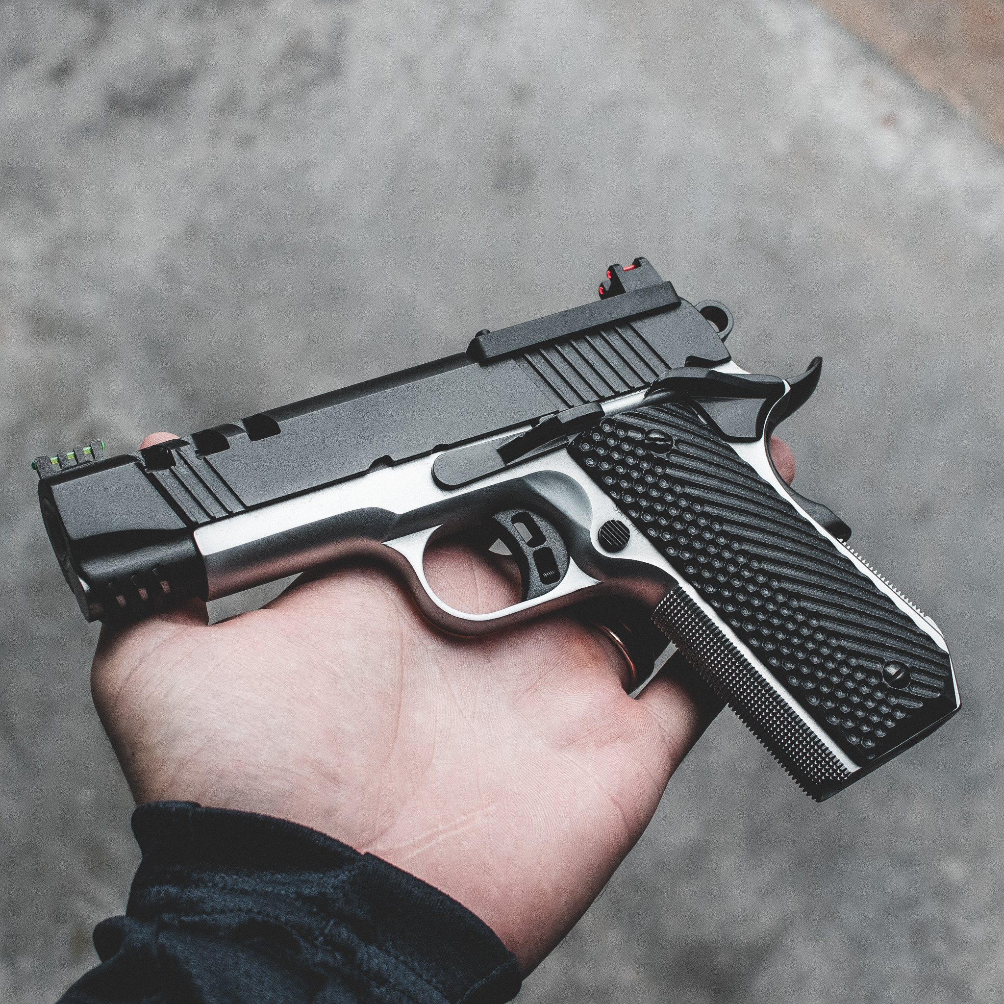 1911 Pistol - "Shadow Chrome" Carry Riptide-C 9MM – Fusion Firearms — image 2