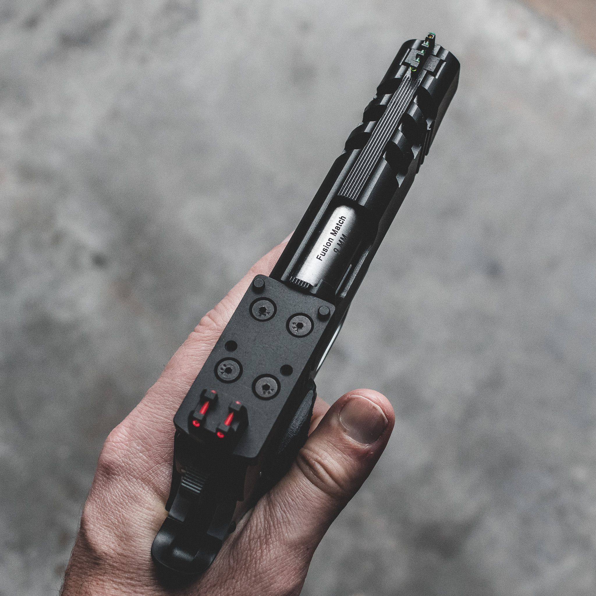 1911 Pistol - "Shadow Chrome" Carry Riptide-C 9MM – Fusion Firearms — image 3