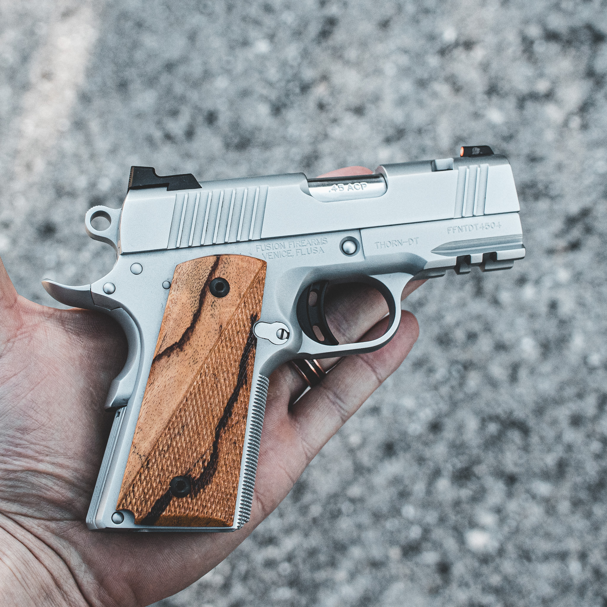 1911 Pistol - "Sky Chrome" Thorn-DT - 45 ACP – Fusion Firearms — image 2