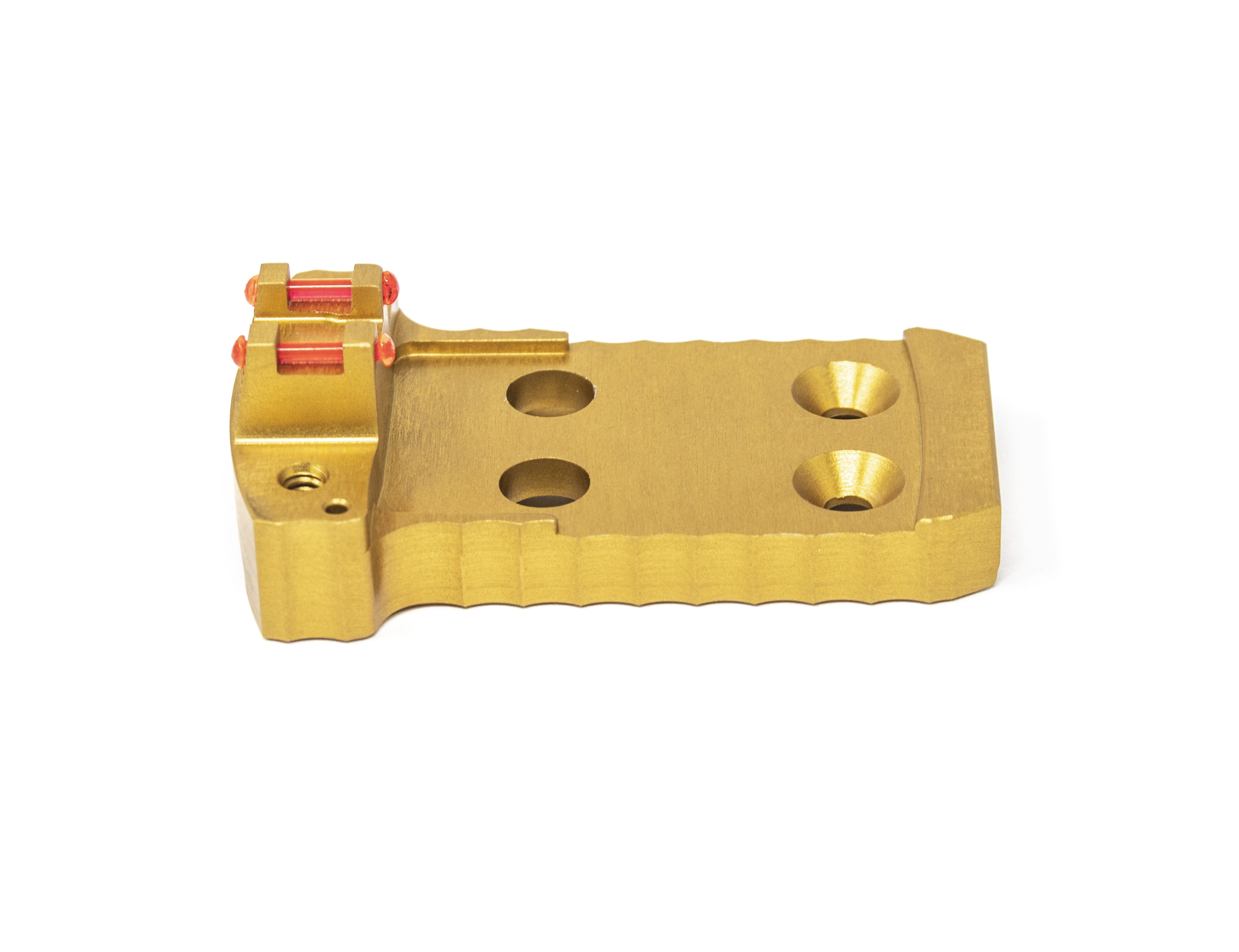 1911 Red Dot Base Plate (Holosun / Fusion) - Light-weight Aluminum - Gold — image 2