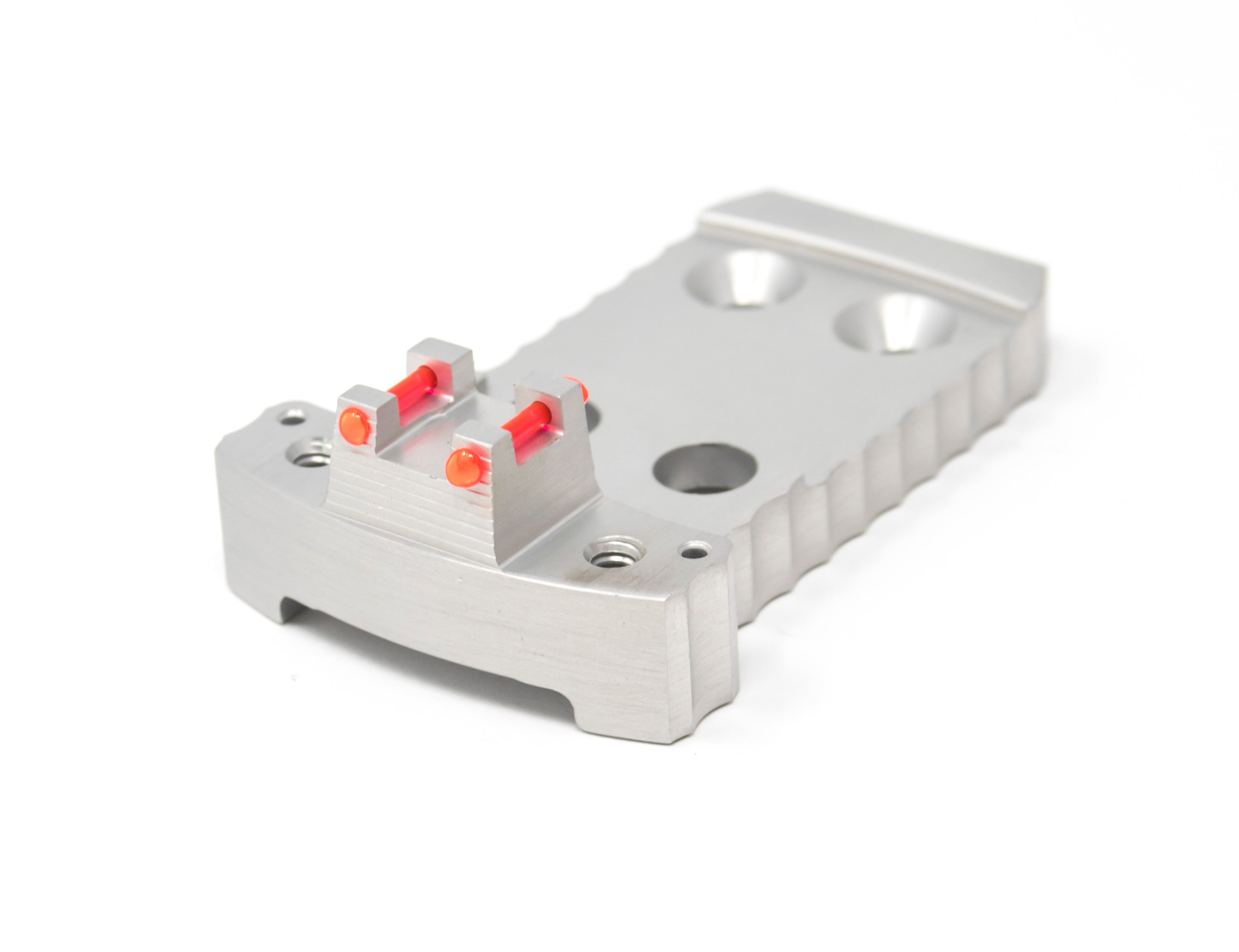 1911 Red Dot Base Plate (Holosun / Fusion) - Light-weight Aluminum - Silver