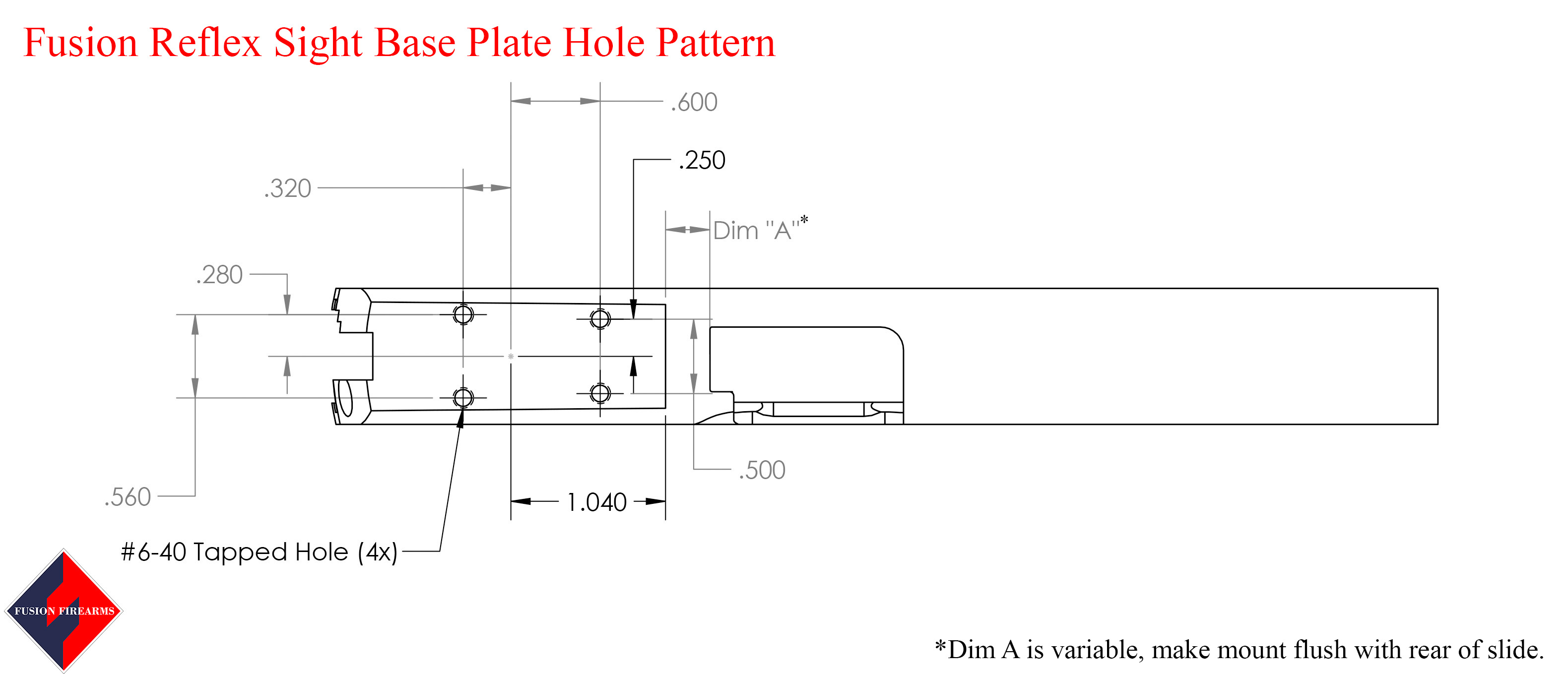 1911 Red Dot Base Plate (Holosun / Fusion) - Light-weight Aluminum - Silver — image 4