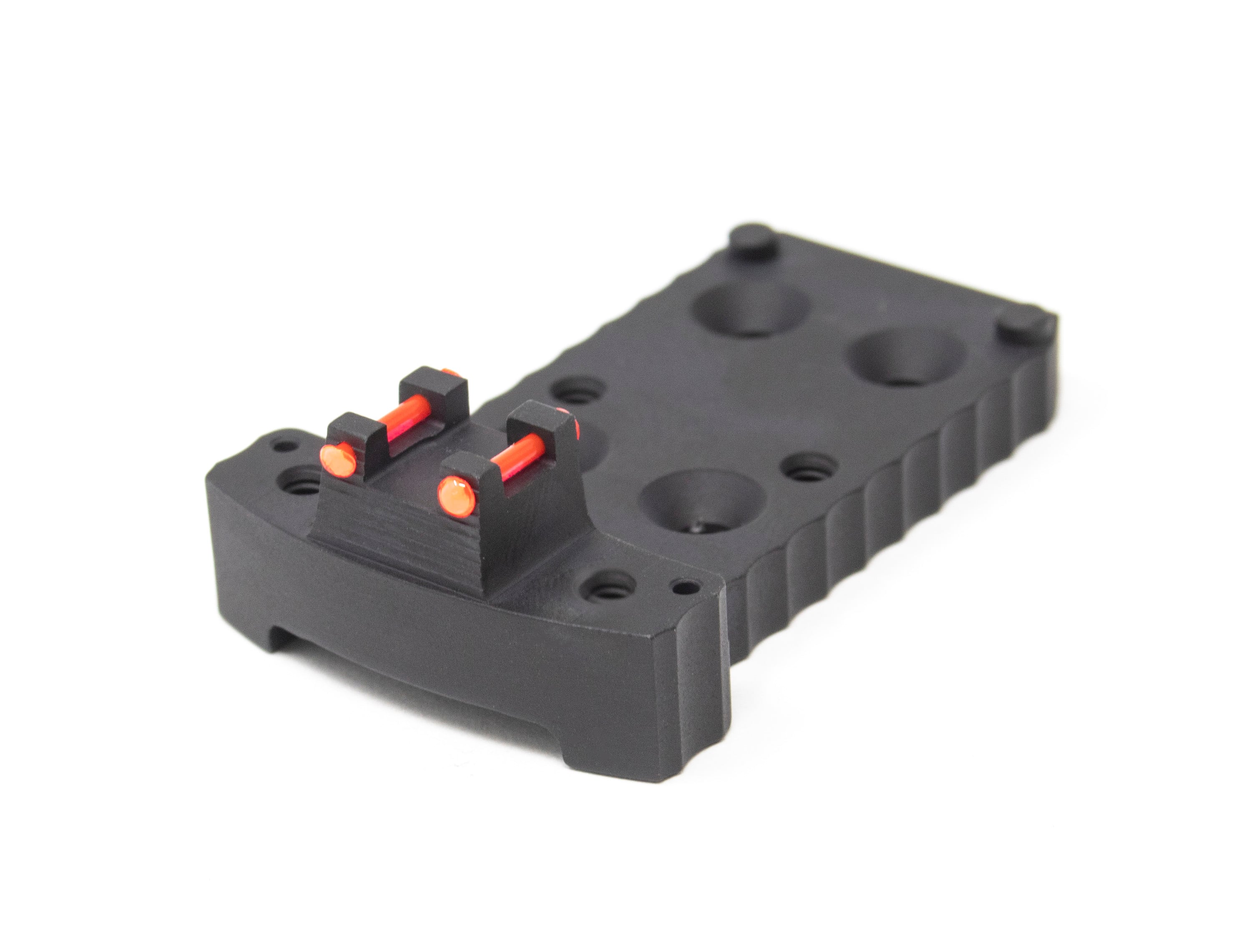 1911 RMR Base Plate (Trijicon Style) -Light-Weight Aluminum -Black, Fiber Optic – Fusion Firearms