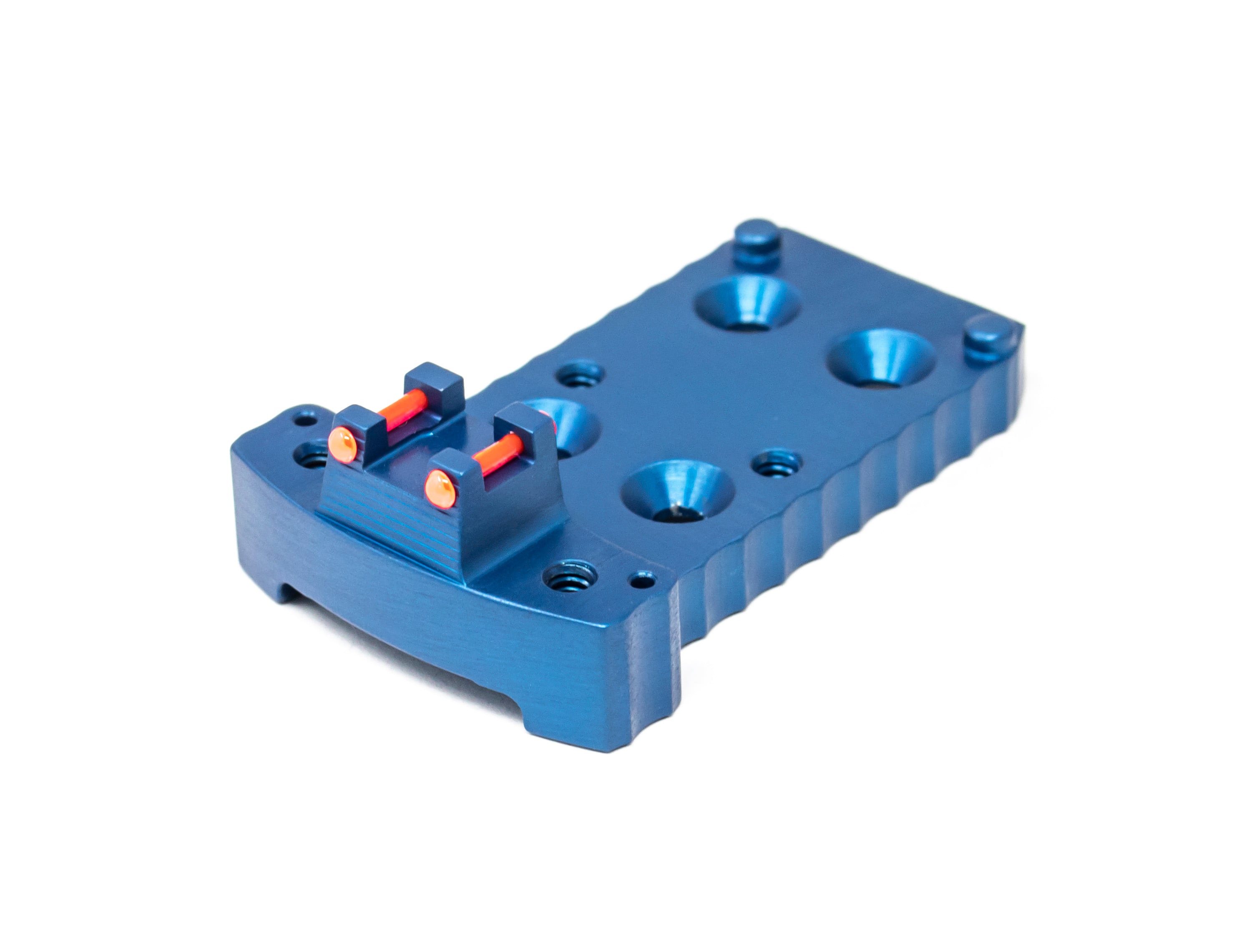 1911 RMR Base Plate (Trijicon Style) -Light-Weight Aluminum -Blue, Fiber Optic – Fusion Firearms