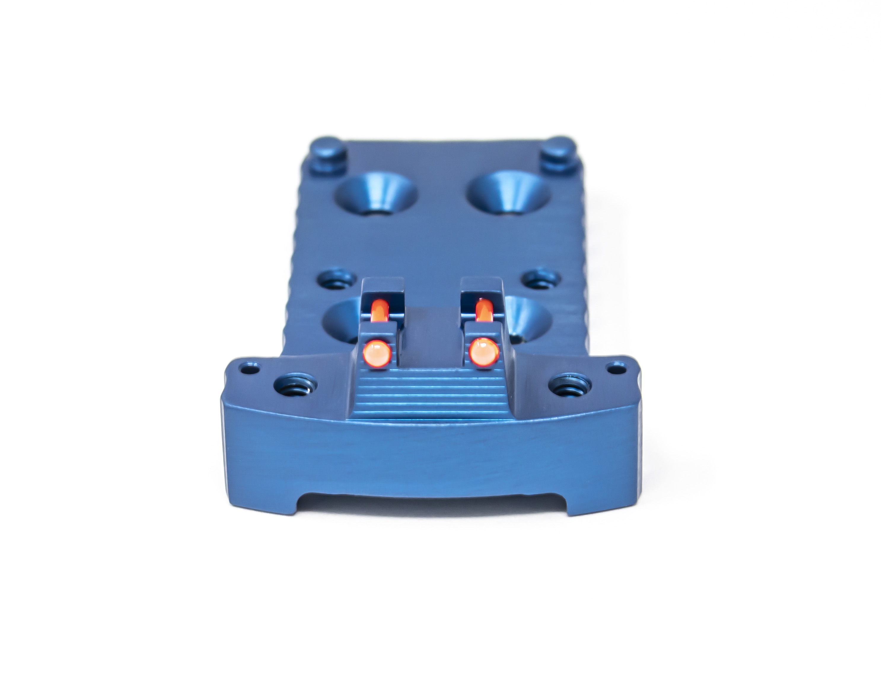 1911 RMR Base Plate (Trijicon Style) -Light-Weight Aluminum -Blue, Fiber Optic – Fusion Firearms — image 2