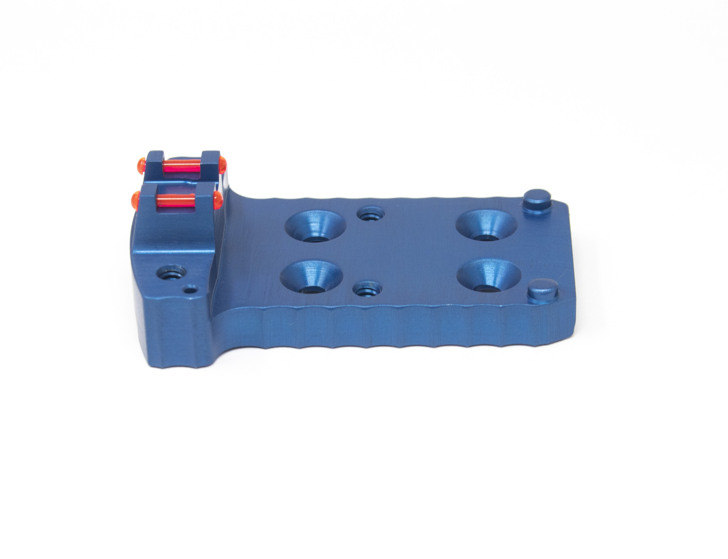 1911 RMR Base Plate (Trijicon Style) -Light-Weight Aluminum -Blue, Fiber Optic – Fusion Firearms — image 3