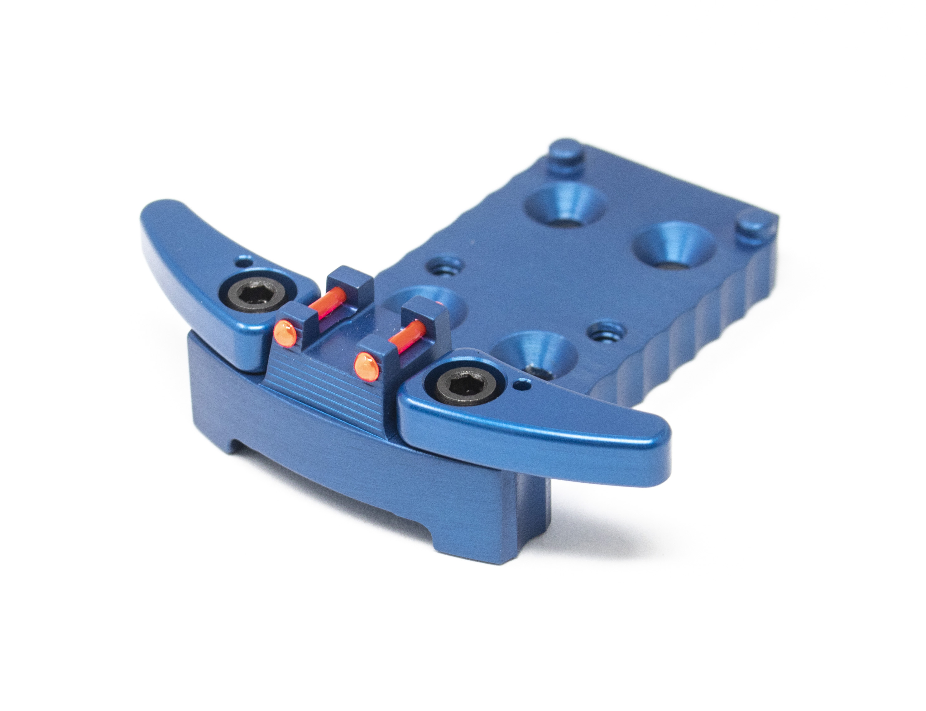 1911 RMR Base Plate (Trijicon Style) -Light-Weight Aluminum -Blue, Fiber Optic – Fusion Firearms — image 4