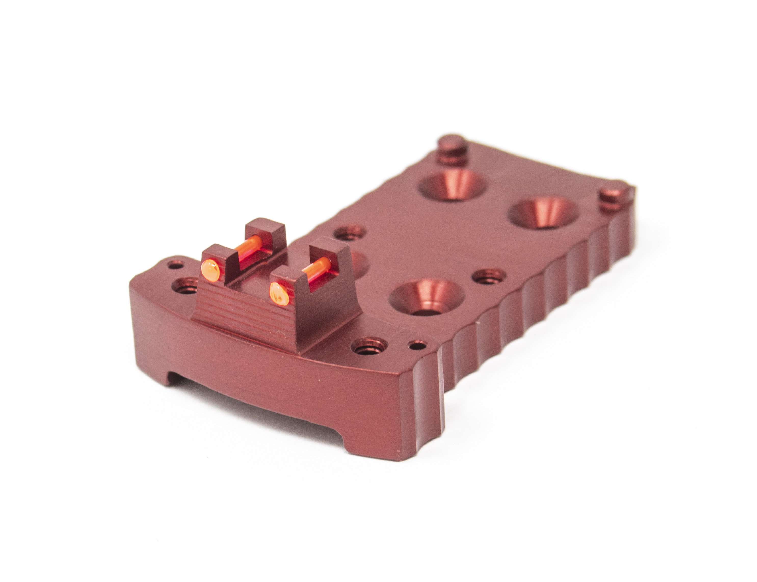 1911 RMR Base Plate (Trijicon Style) -Light-Weight Aluminum -Red, Fiber Optic – Fusion Firearms