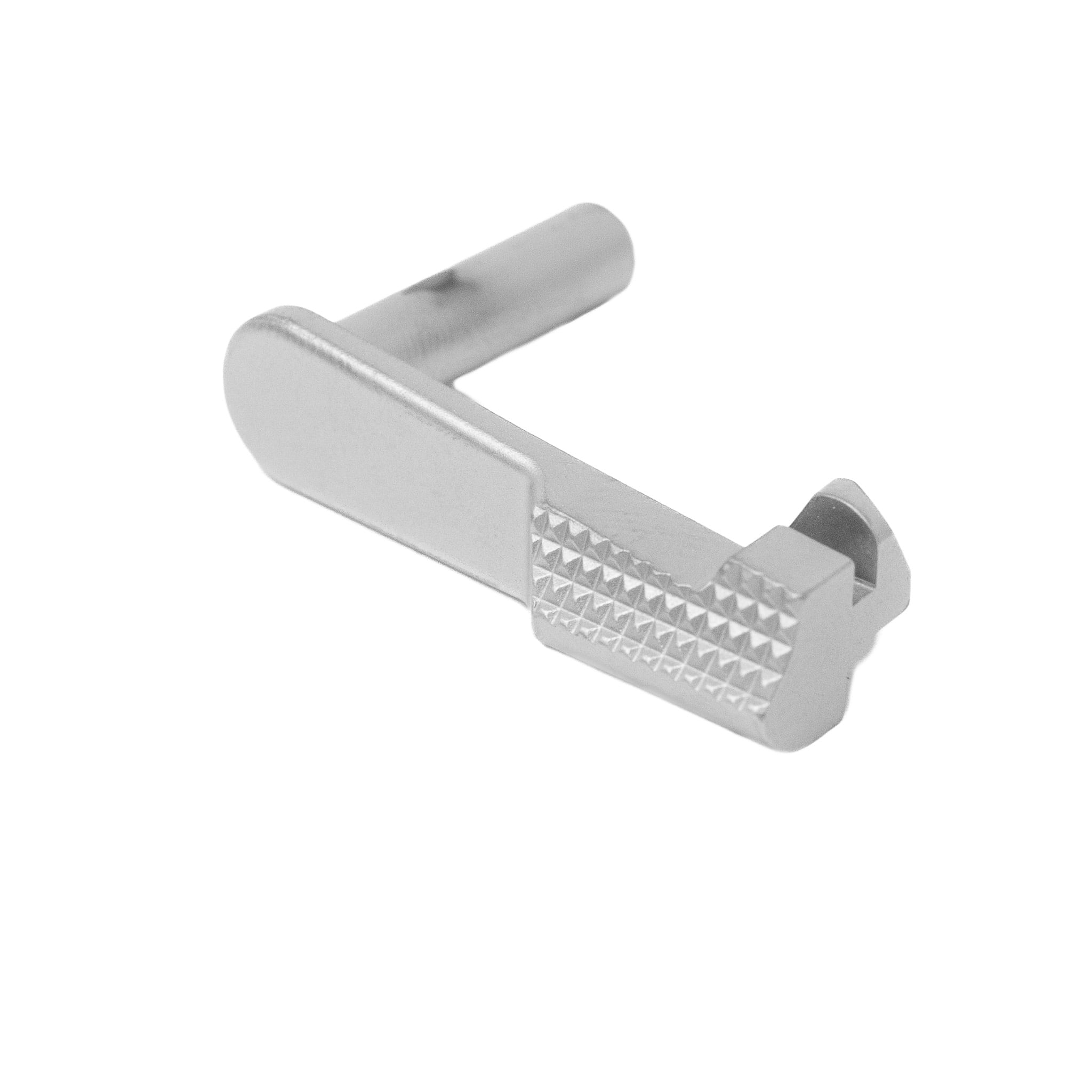 1911 Slide Stop - 9mm/10mm - Checkered - Premium Chrome DLC – Fusion Firearms