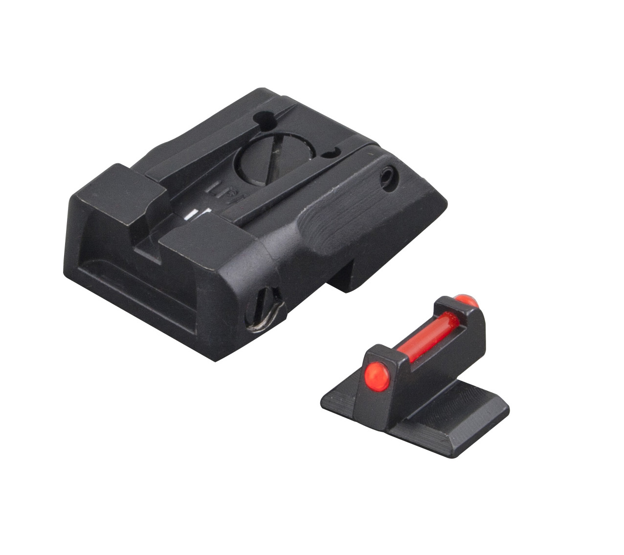 1911 Standard Dovetail - Black Target Adjustable Sight Set Flat Front Sight – Fusion Firearms — image 2